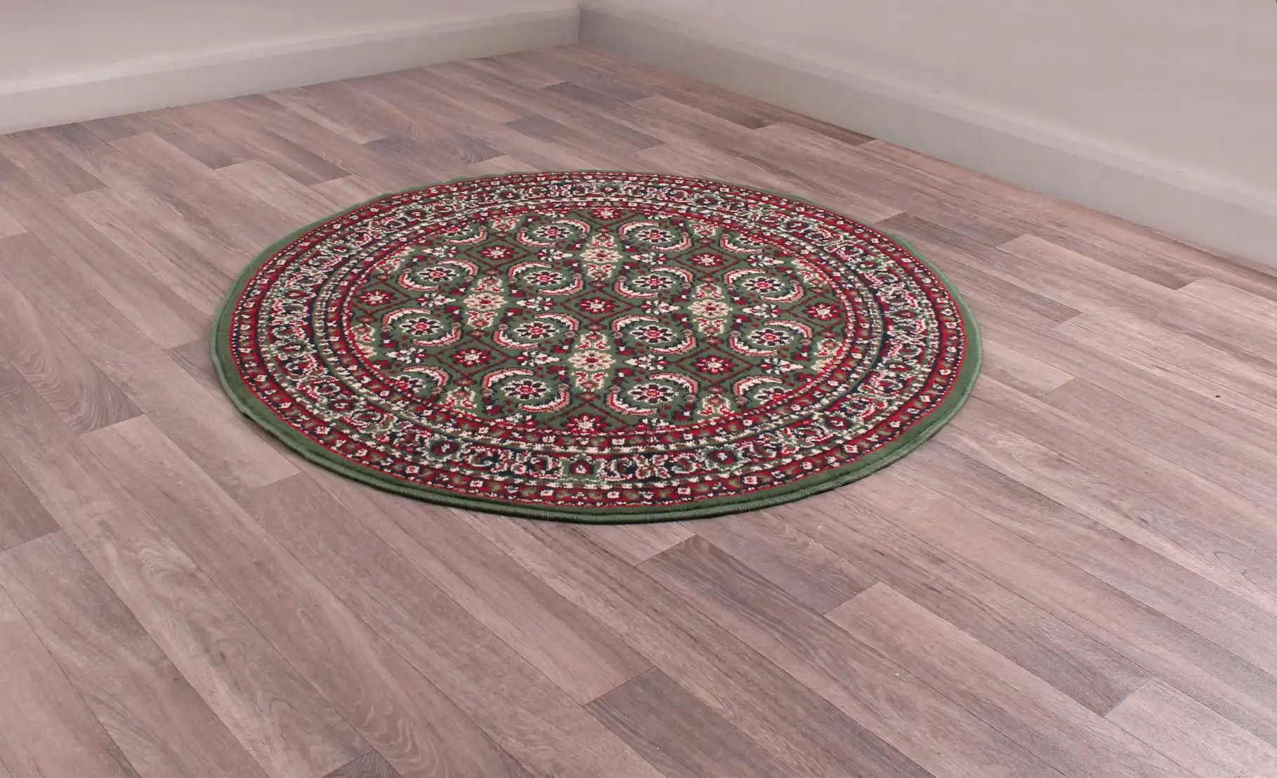 Traditional Poly Esta Green Rug - Image 5