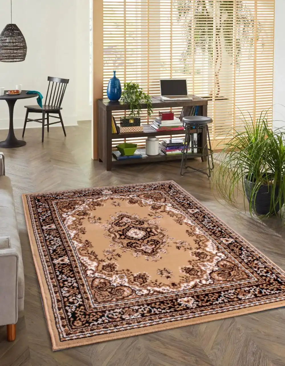 Traditional Poly Lancashire Berber Rug
