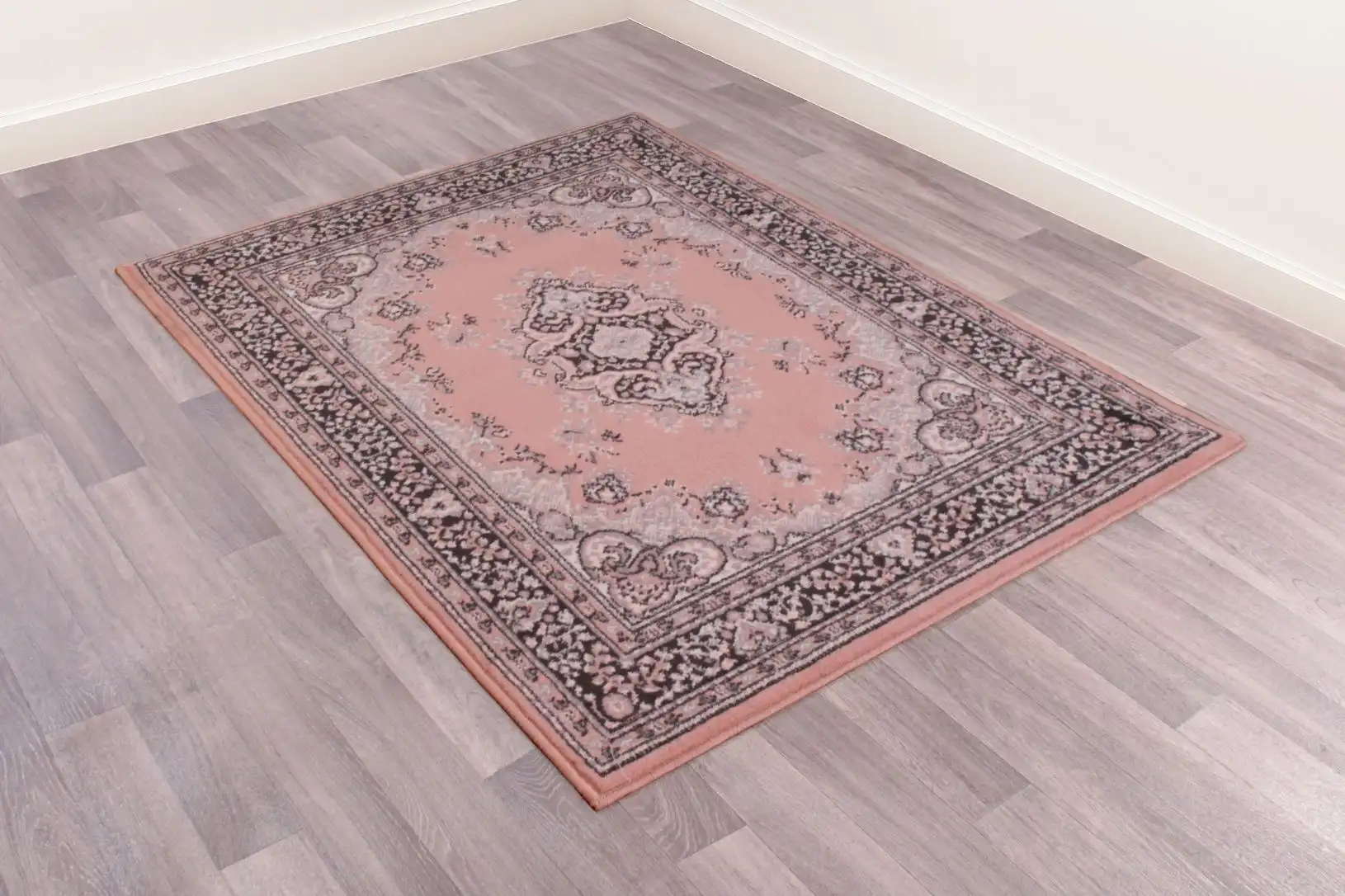 Traditional Poly Lancashire Blush Rug - Image 2
