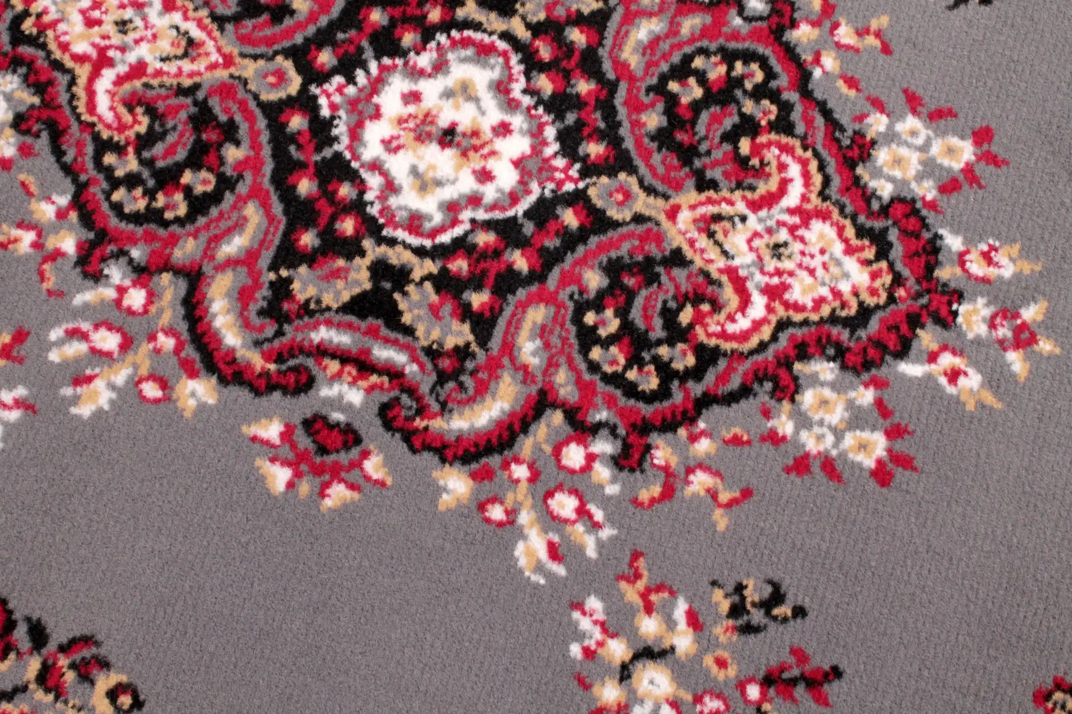 Traditional Poly Lancashire Grey Rug - Image 4