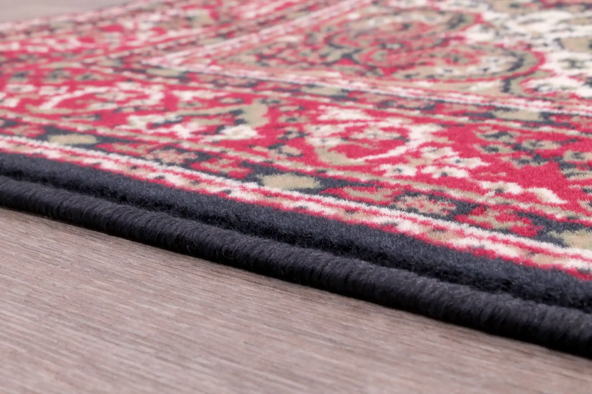 Traditional Poly Lancashire Navy Rug - Image 6