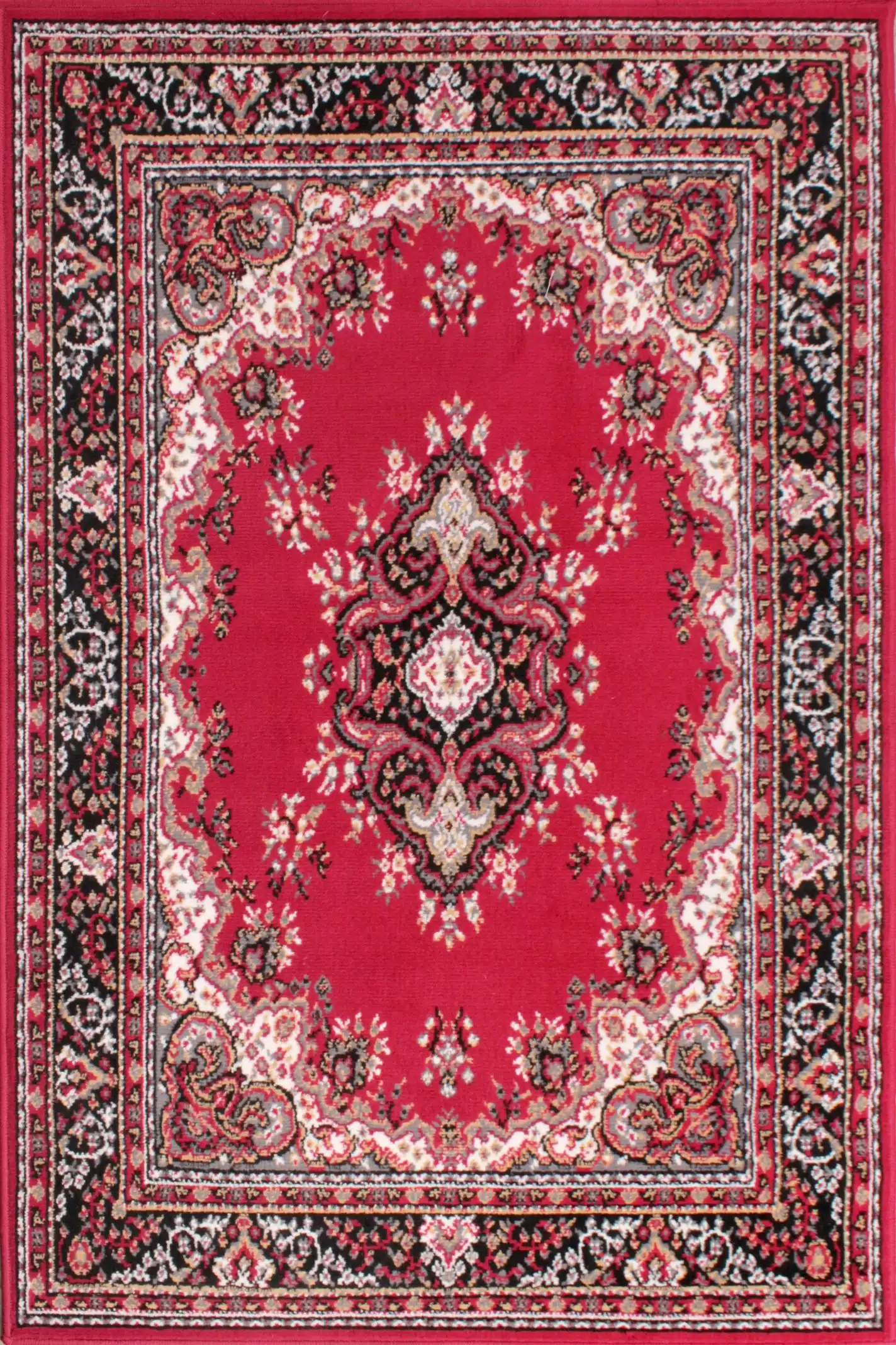 Traditional Poly Lancashire Red Rug - Image 3
