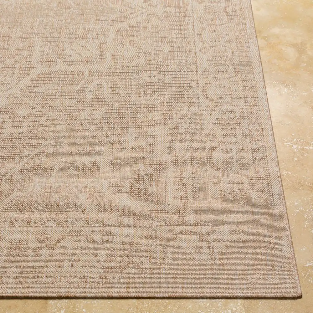 Gena In- & Outdoor Oriental Jute-Look Brown Rug - Image 3
