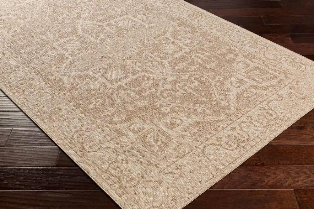 Gena In- & Outdoor Oriental Jute-Look Brown Rug - Image 6