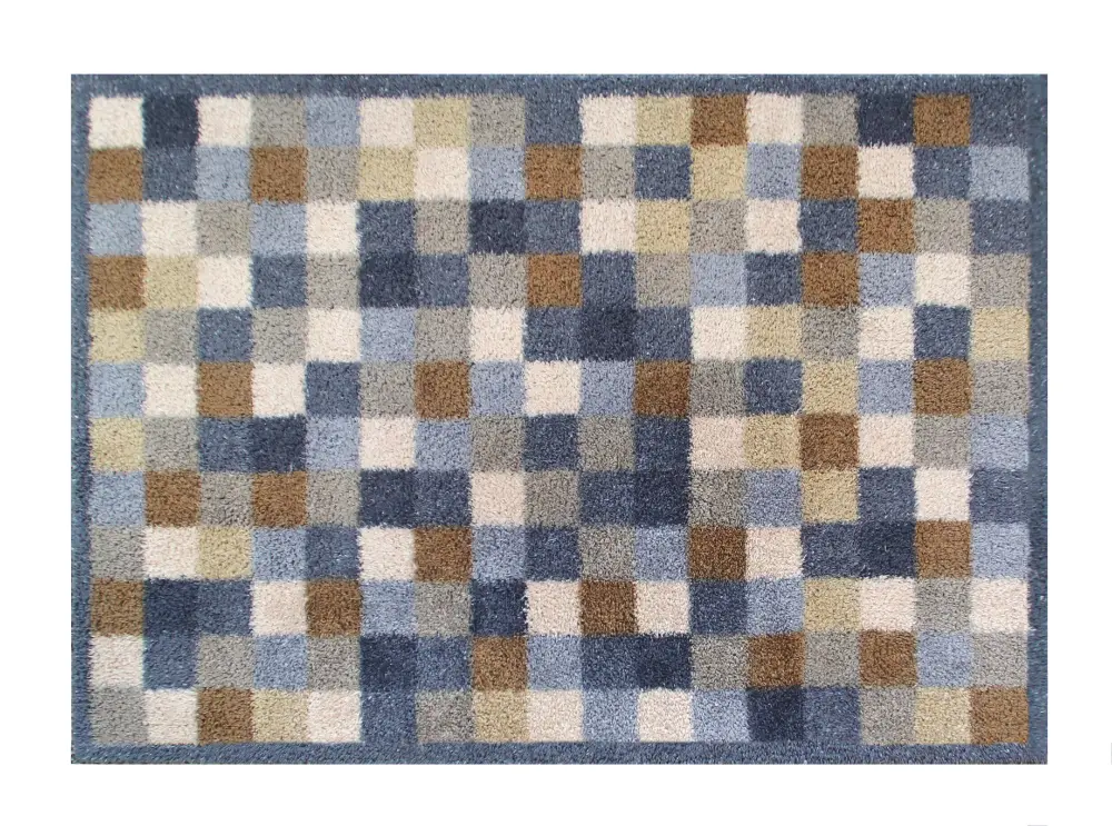 Turtle Designs Neutral Squares Rug - Image 3