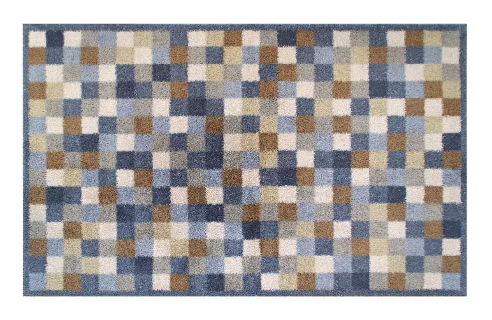 Turtle Designs Neutral Squares Rug - Image 4