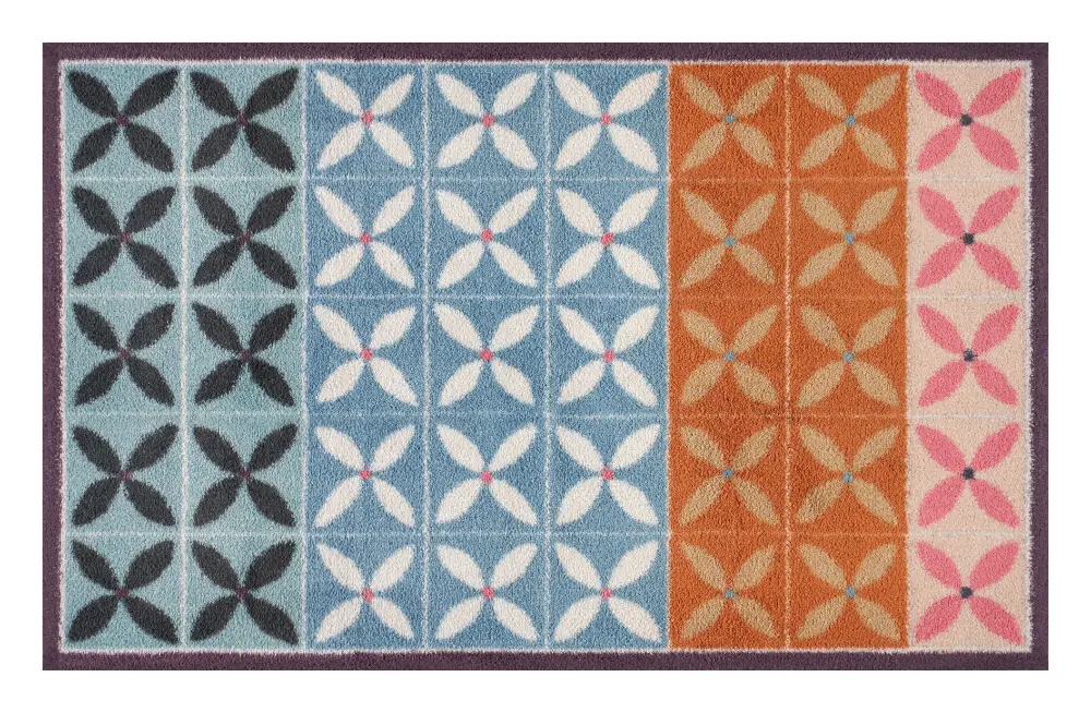Turtle Mat Dee Hardwicke Flower Fields Painterly Washable - Image 2