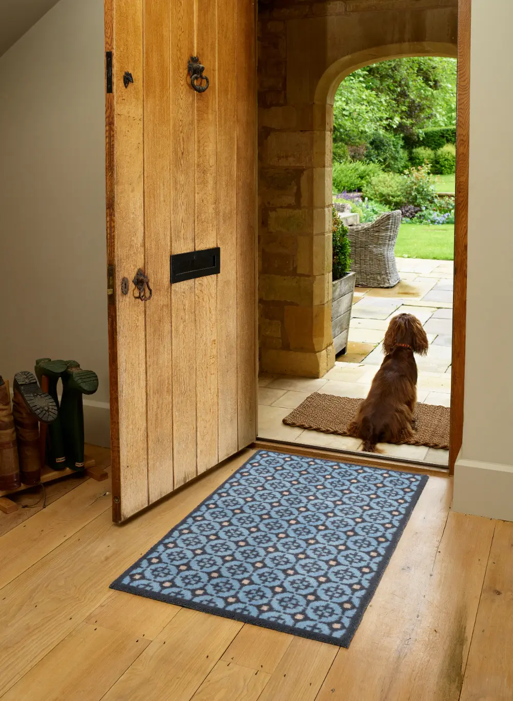 Turtle Mat Dee Hardwicke Parterre Blue Washable - Image 5