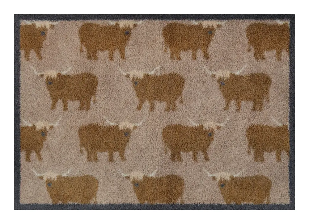 Turtle Mat Highland Cows Washable - Image 3