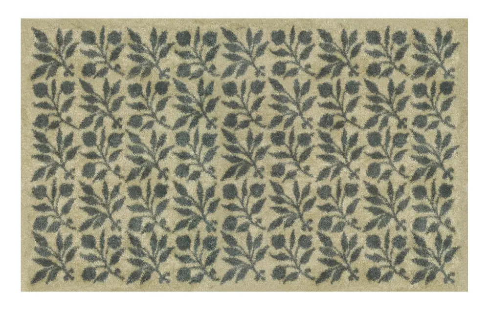 Turtle Mat Rosehip - Linen Green by Morris & Co Washable - Image 7