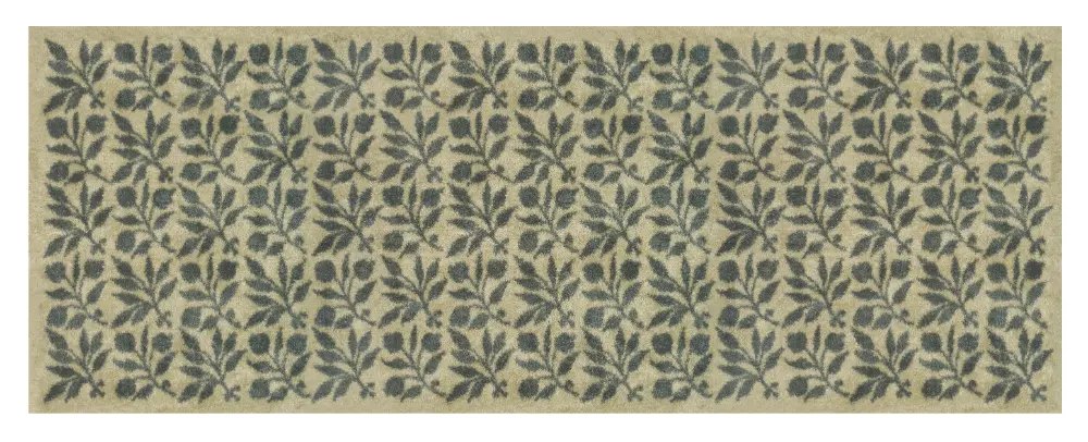 Turtle Mat Rosehip - Linen Green by Morris & Co Washable - Image 8