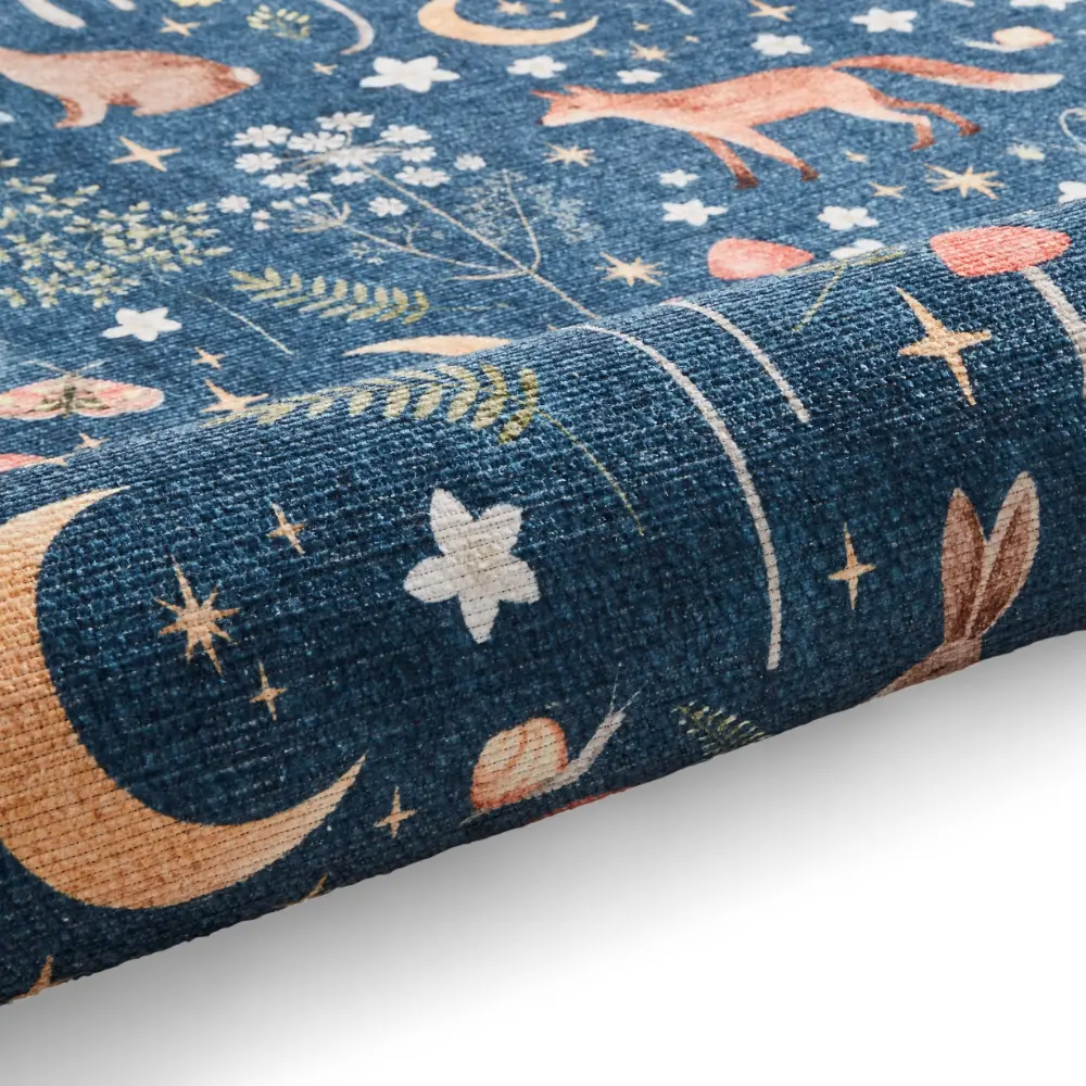 Catherine Lansfield Twilight Animals Blue - Washable - Image 3