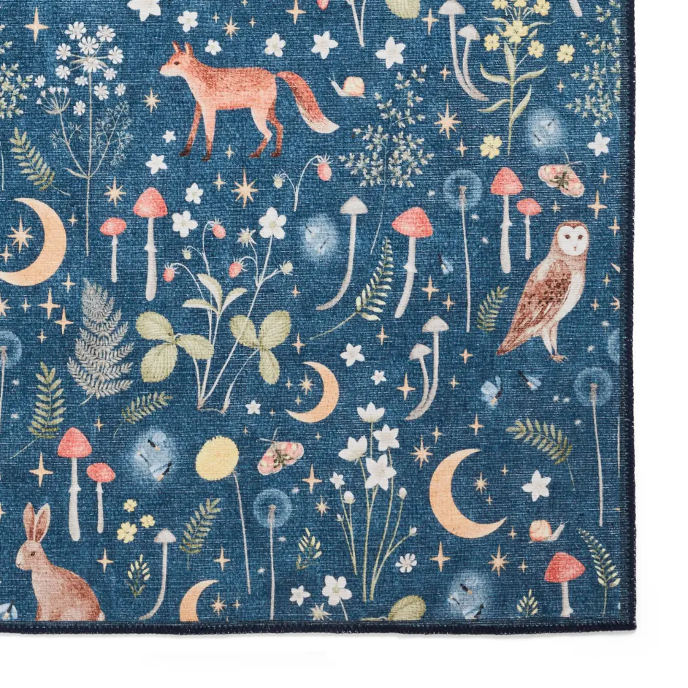 Catherine Lansfield Twilight Animals Blue - Washable - Image 5
