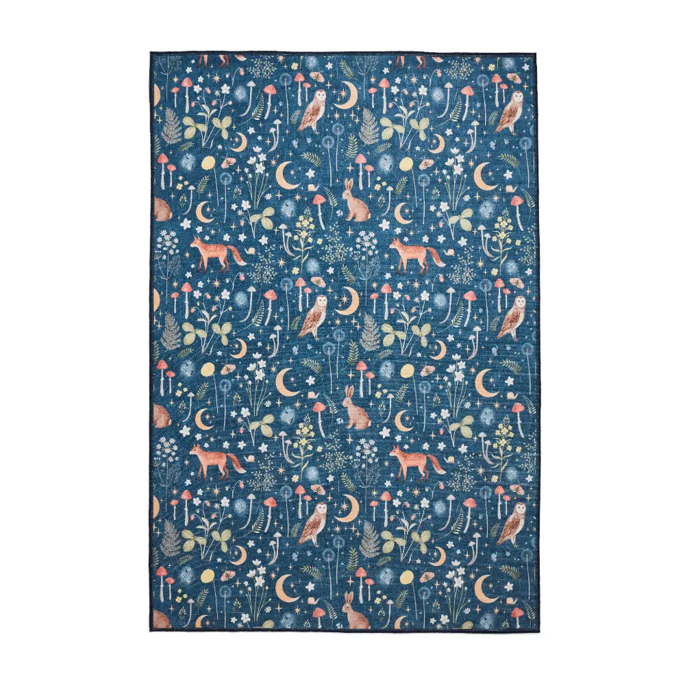 Catherine Lansfield Twilight Animals Blue - Washable - Image 7