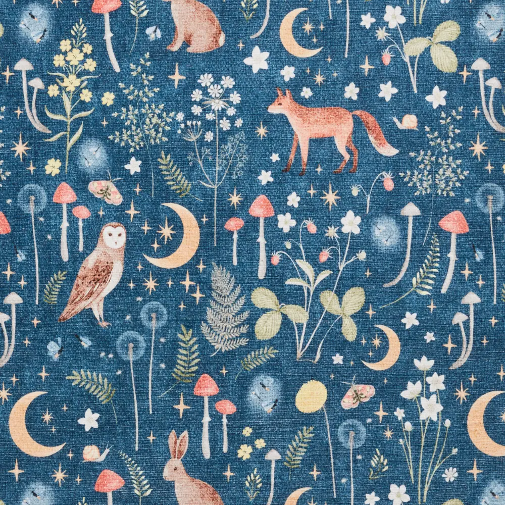 Catherine Lansfield Twilight Animals Blue - Washable - Image 8