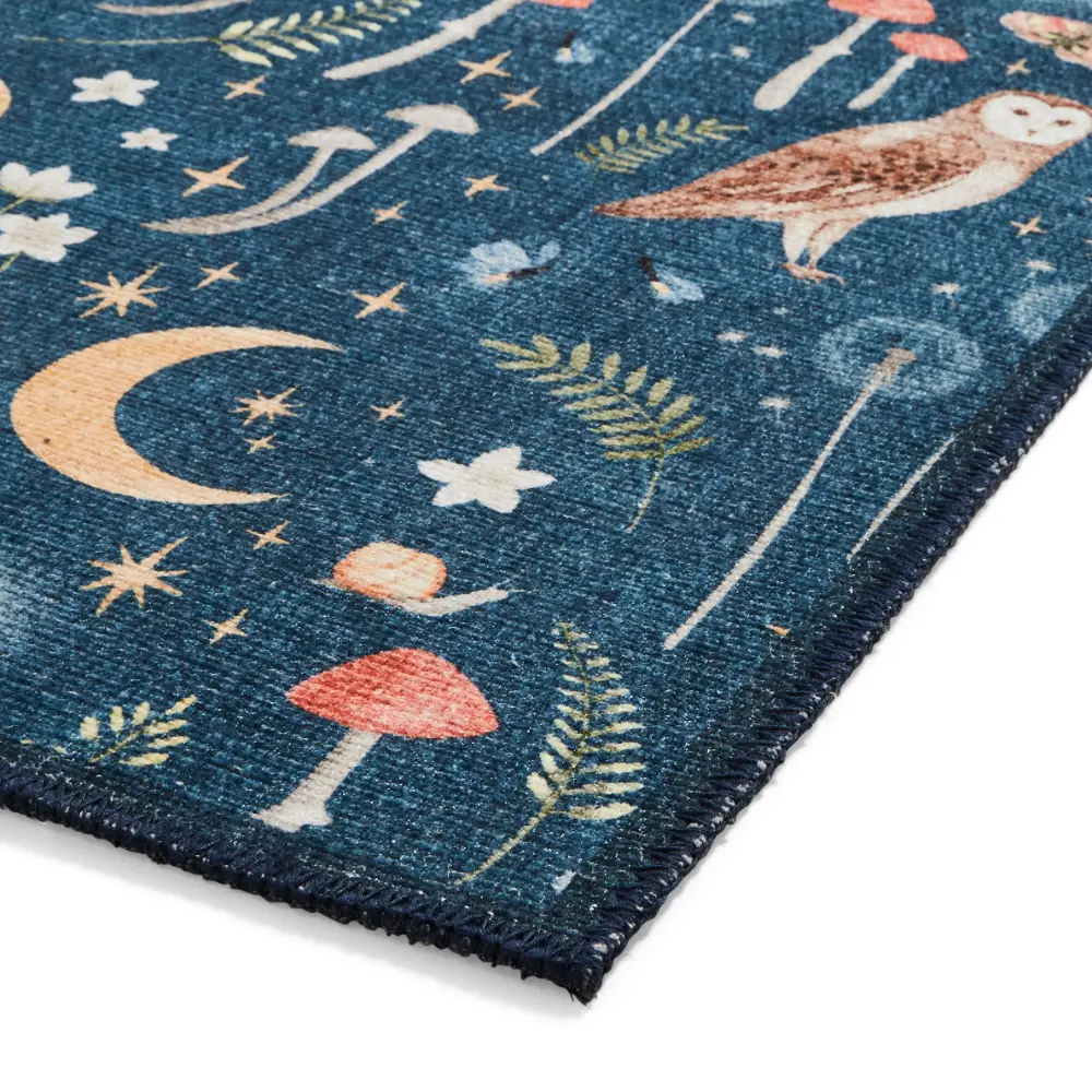 Catherine Lansfield Twilight Animals Blue - Washable - Image 9