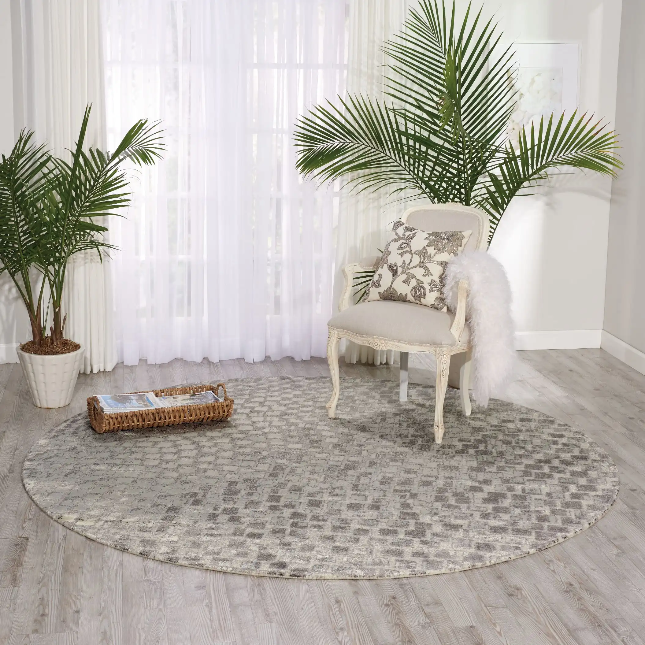 Twilight Nourison TWI08 Cream Rug - Image 4