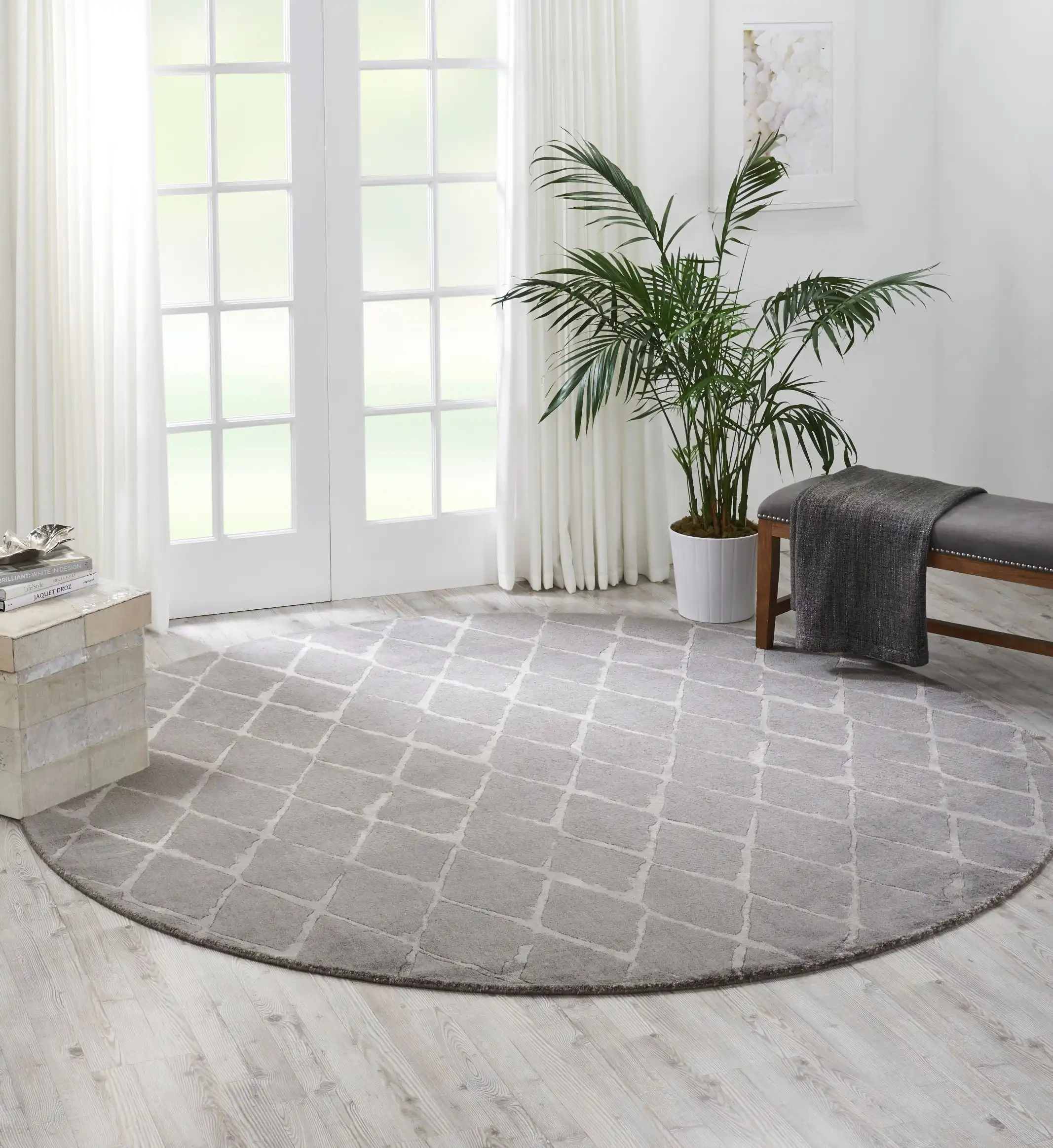 Twilight Nourison TWI15 Grey Rug - Image 4