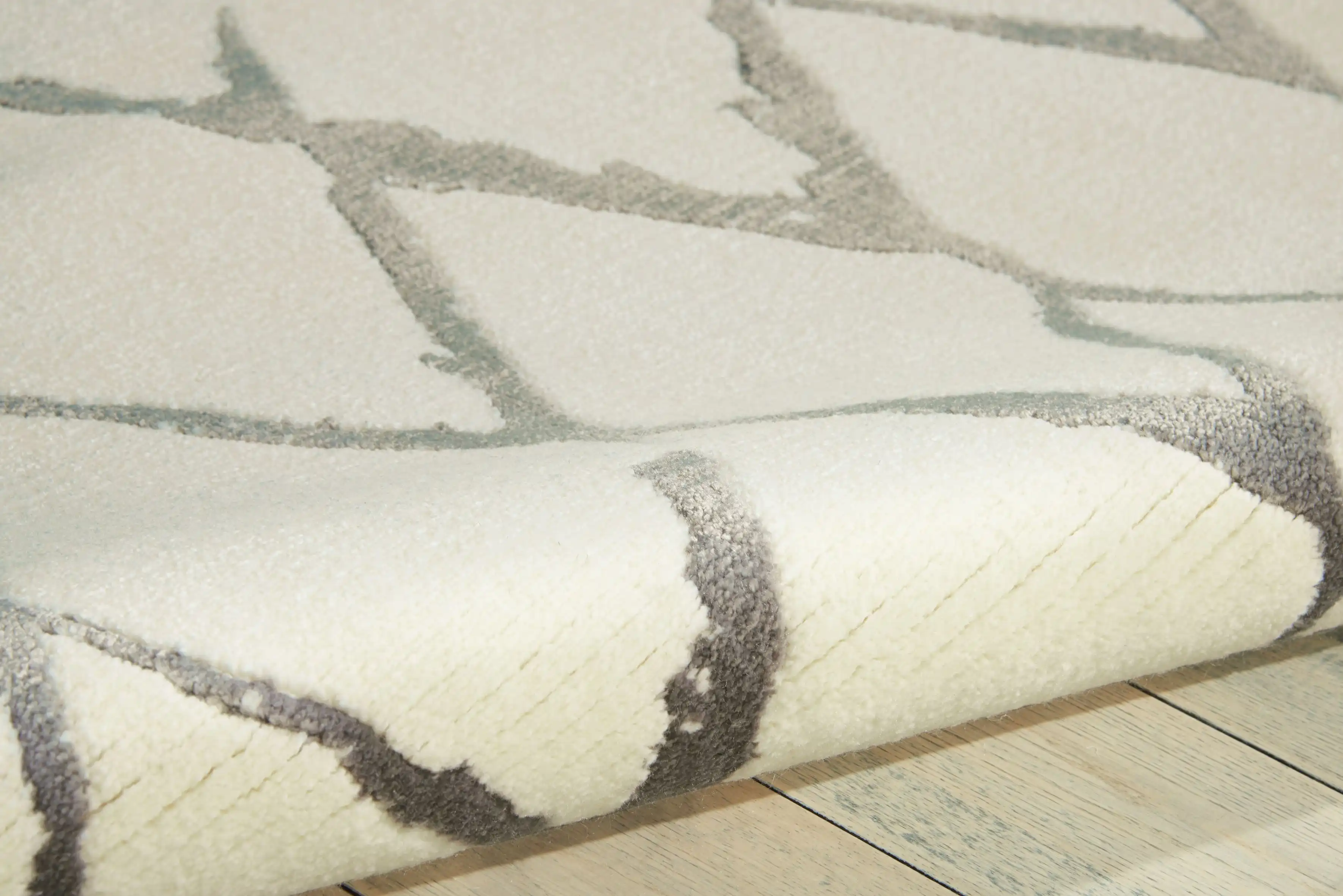 Twilight Nourison TWI15 Ivory Grey Rug - Image 3
