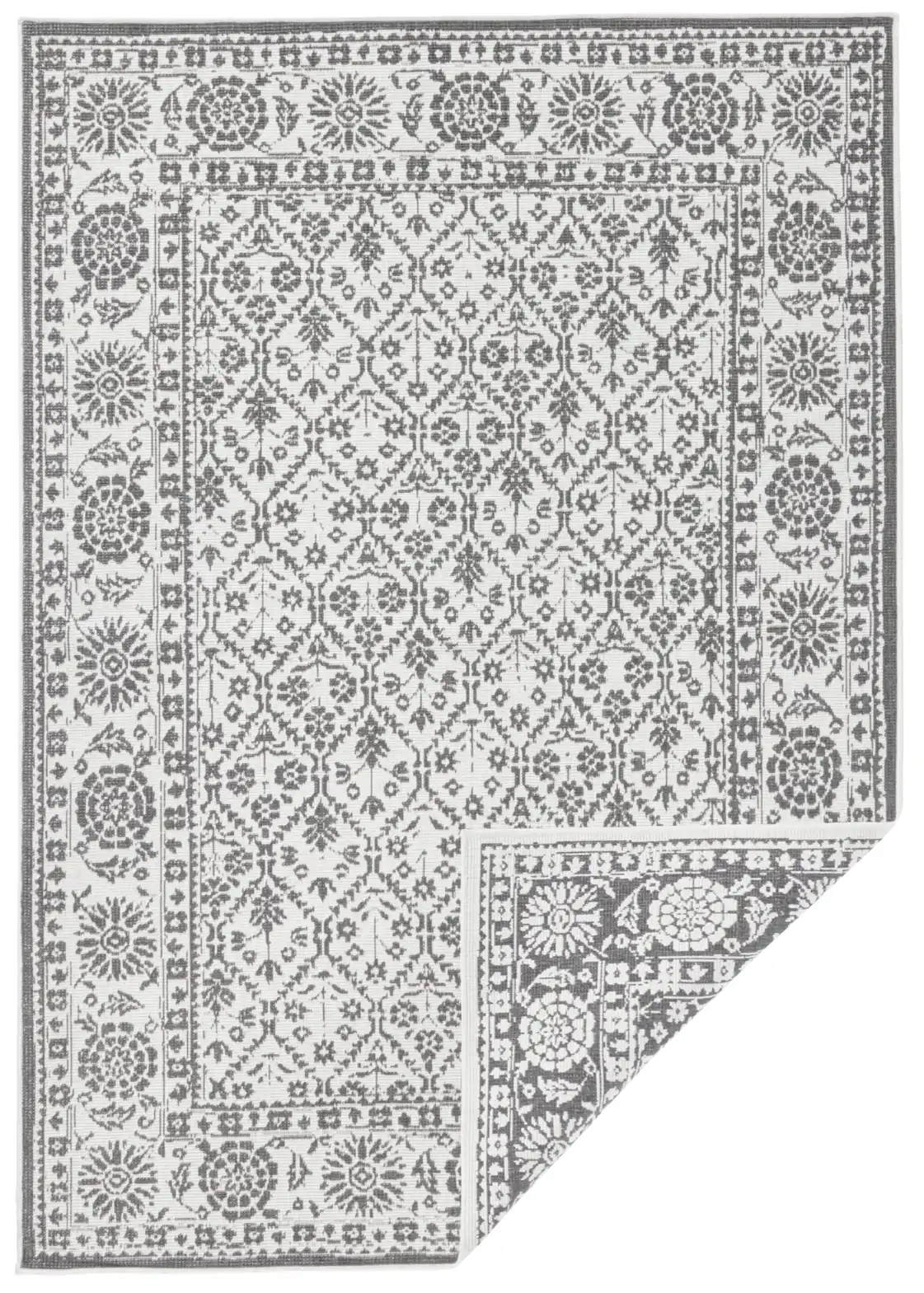 Twin 103116 Grey Cream Rug - Image 2