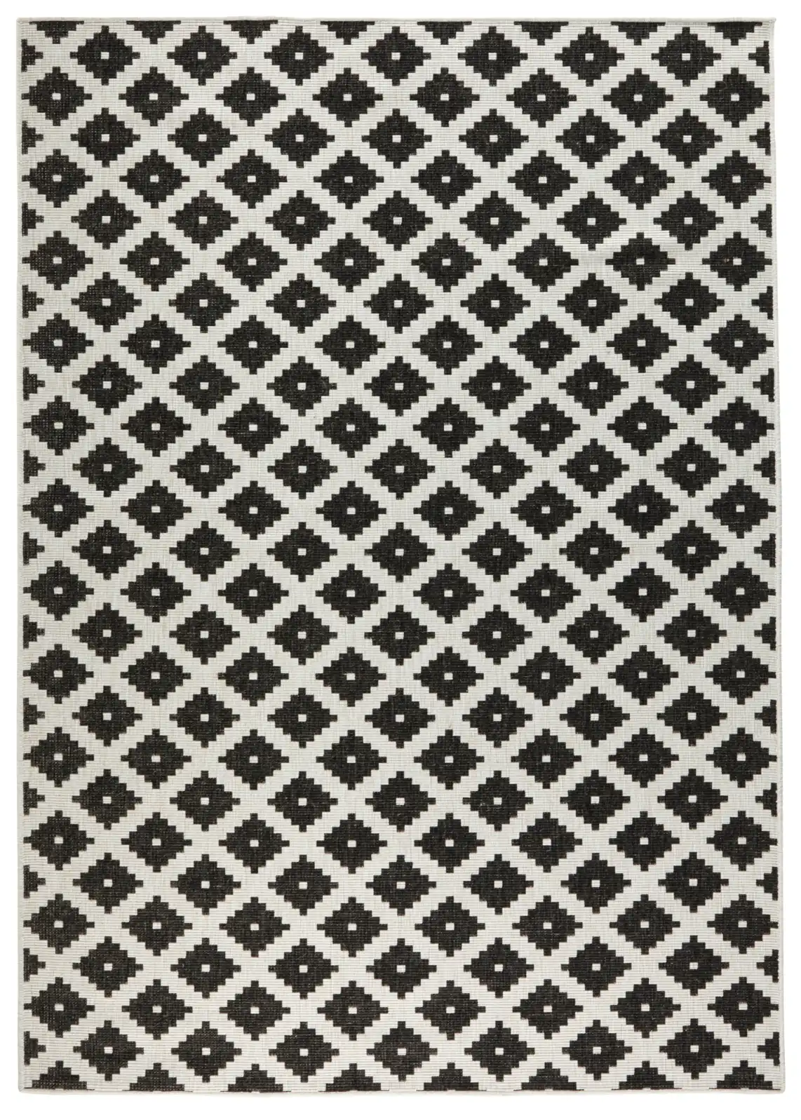 Twin 103124 Black Cream Rug - Image 2