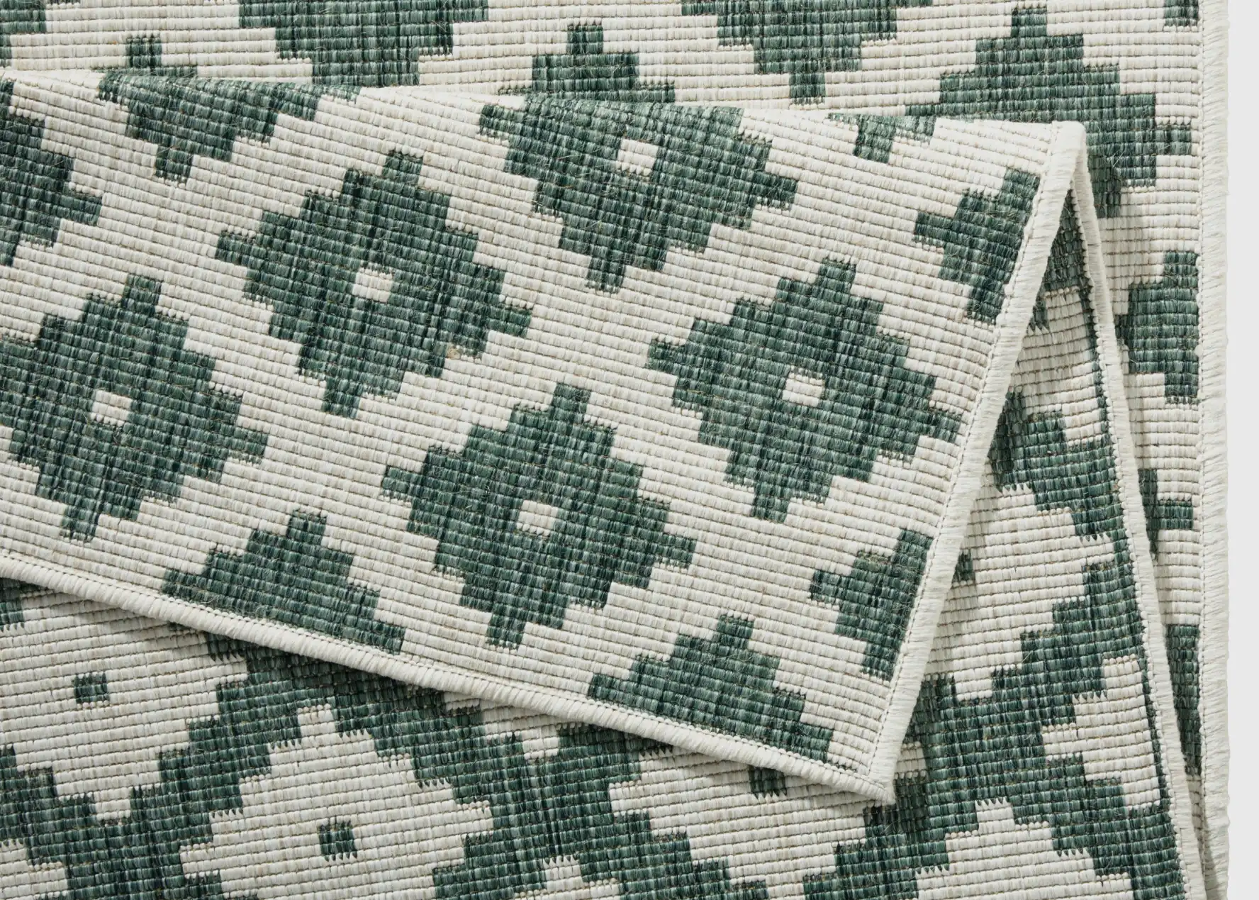 Twin 103125 Green Cream Rug - Image 4