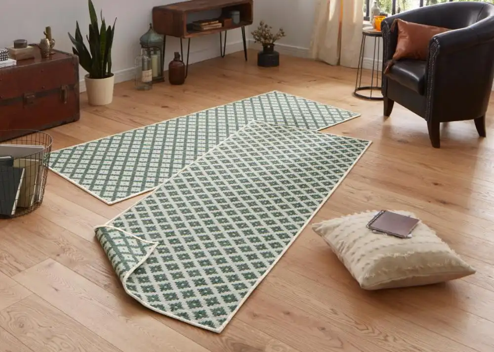 Twin 103125 Green Cream Rug - Image 5