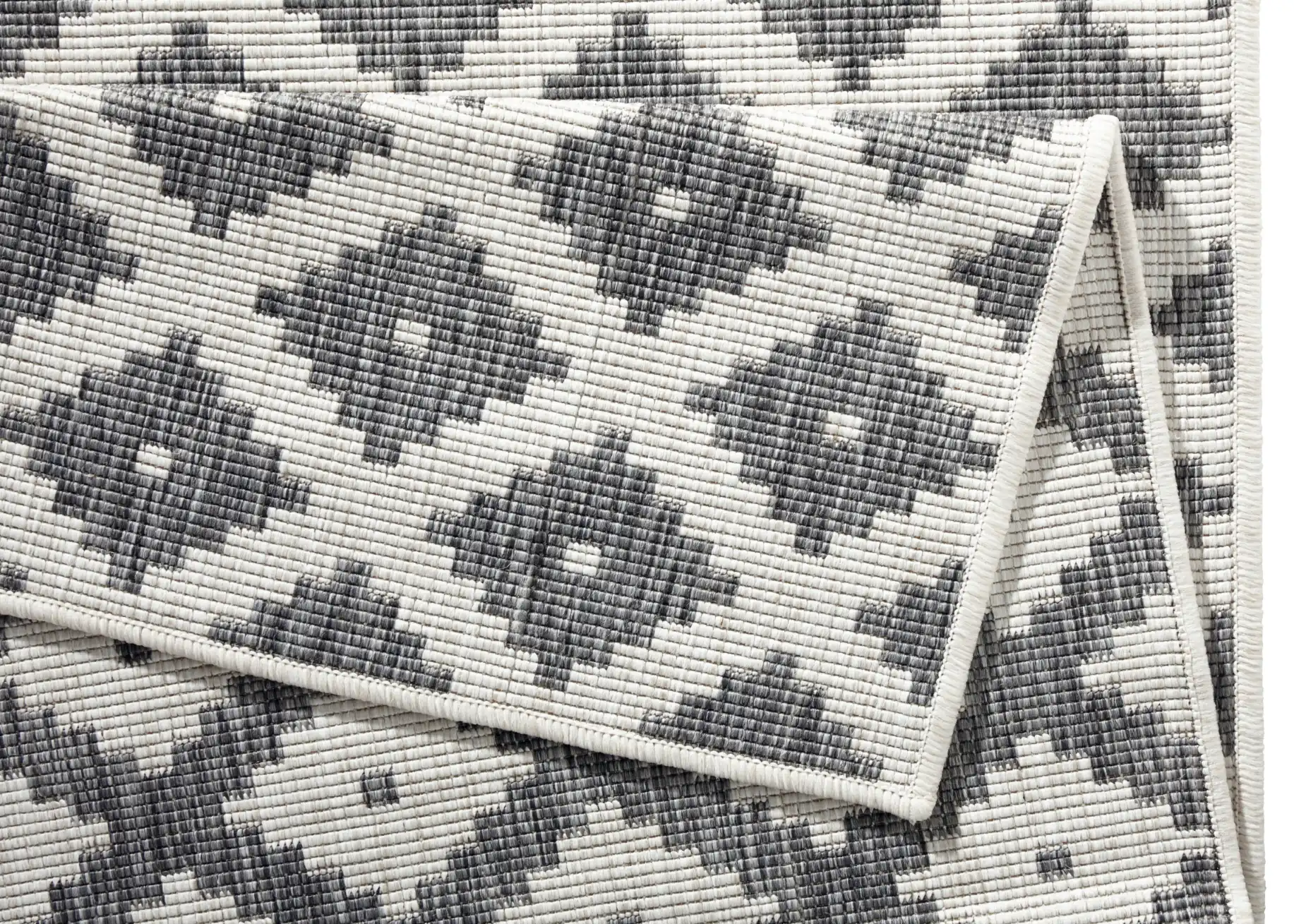 Twin 103126 Grey Cream Rug - Image 3