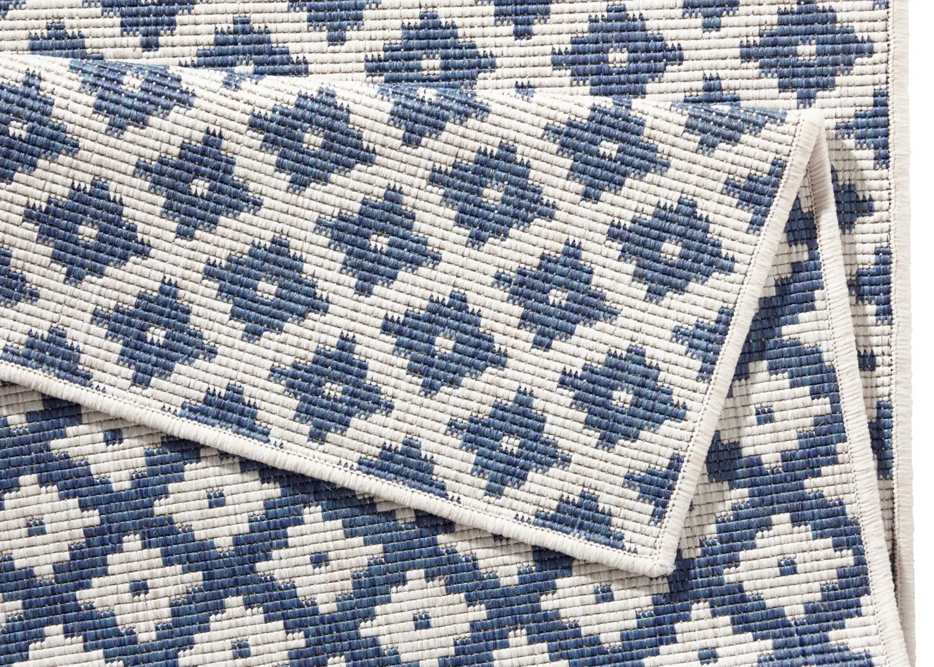 Twin 103128 Blue Cream Rug - Image 3