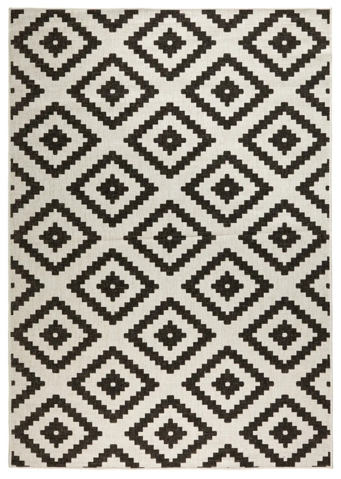 Twin 103129 Black Cream Rug - Image 3