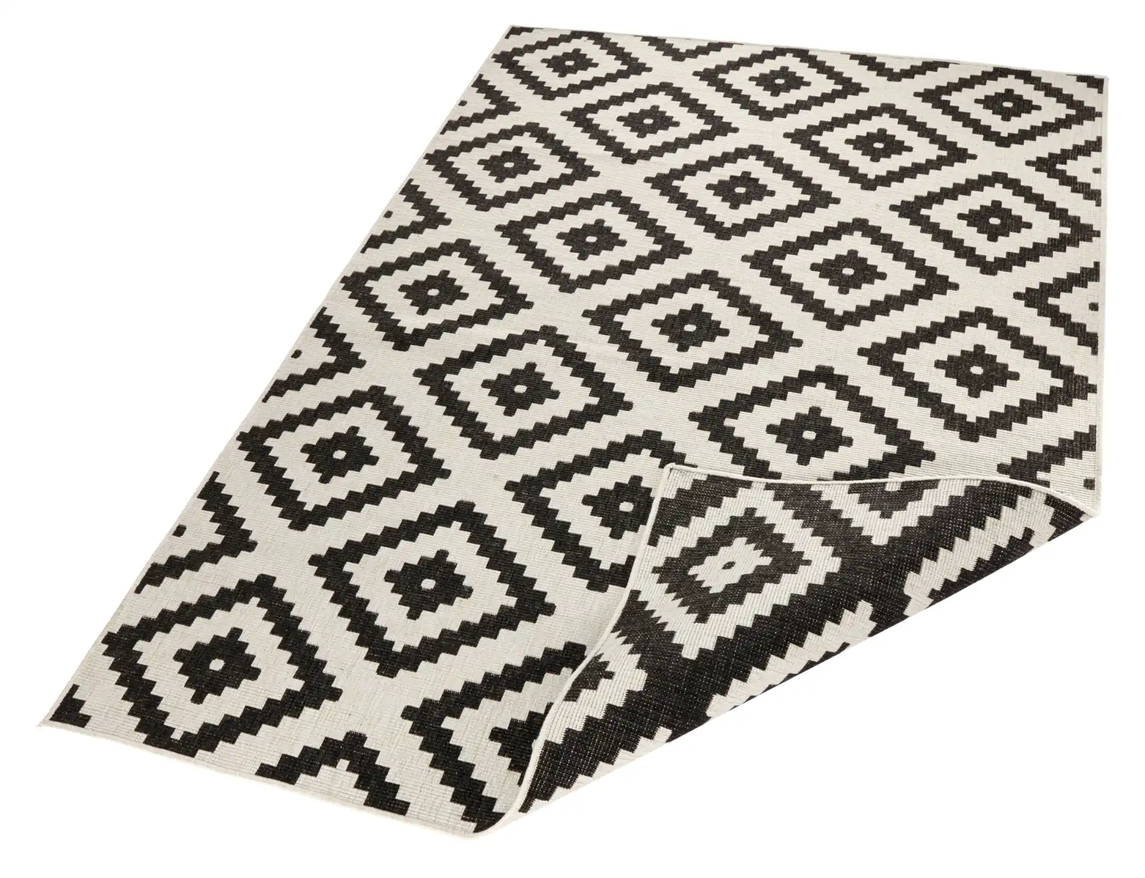 Twin 103129 Black Cream Rug - Image 5