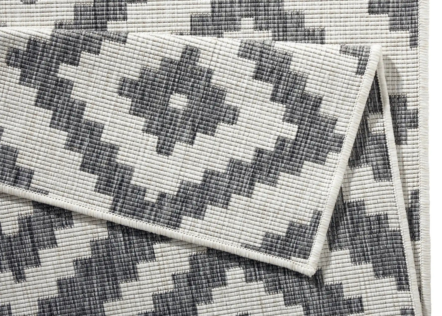 Twin 103132 Grey Cream Rug - Image 3