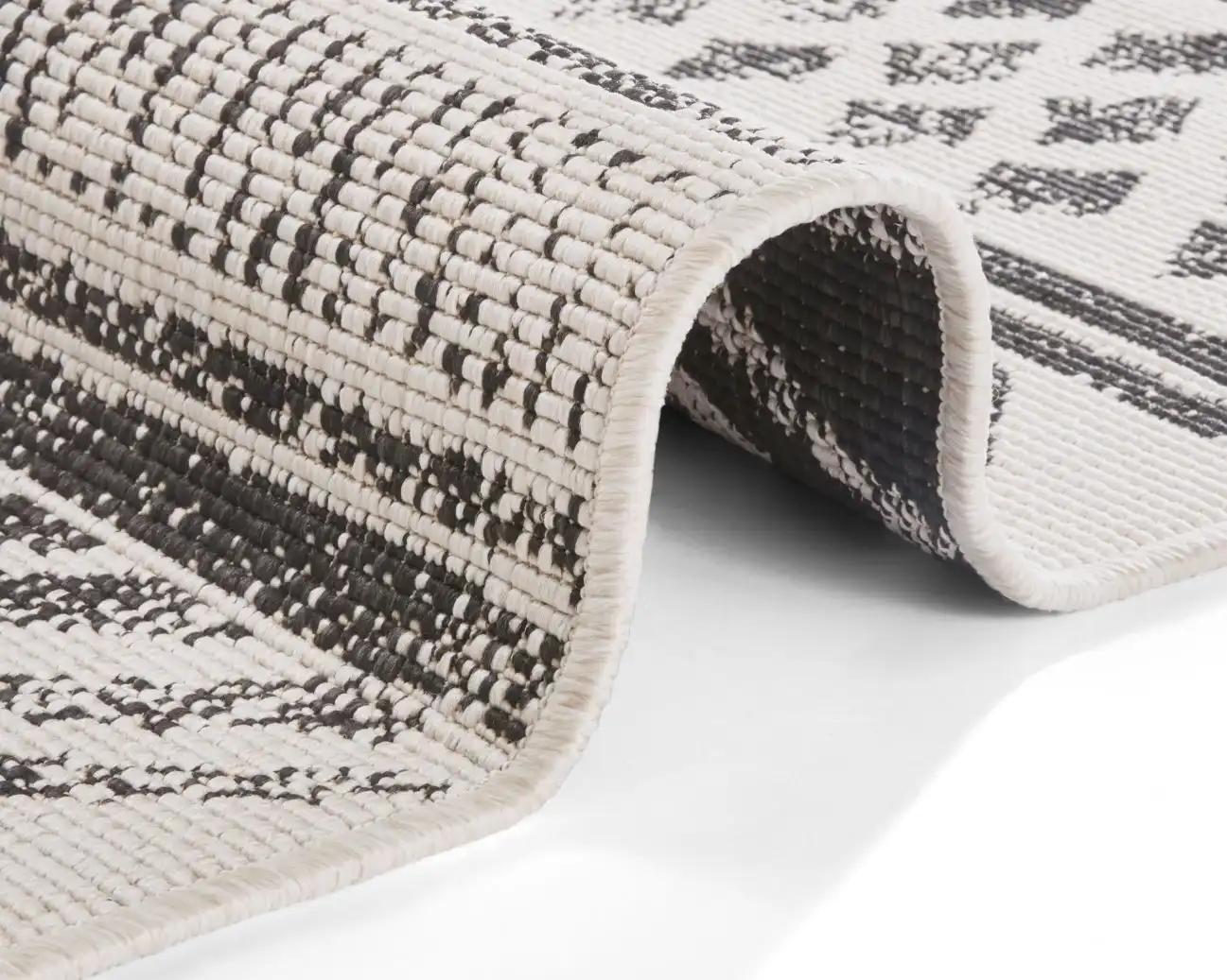 Twin Supreme 103860 Biri Black Cream Rug - Image 4