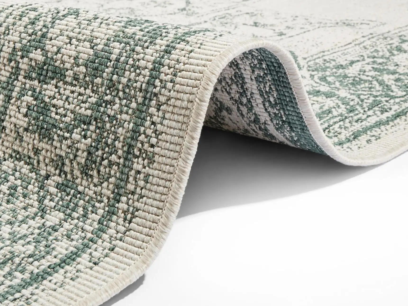 Twin Supreme 104139 Borbon Green Cream Rug - Image 4