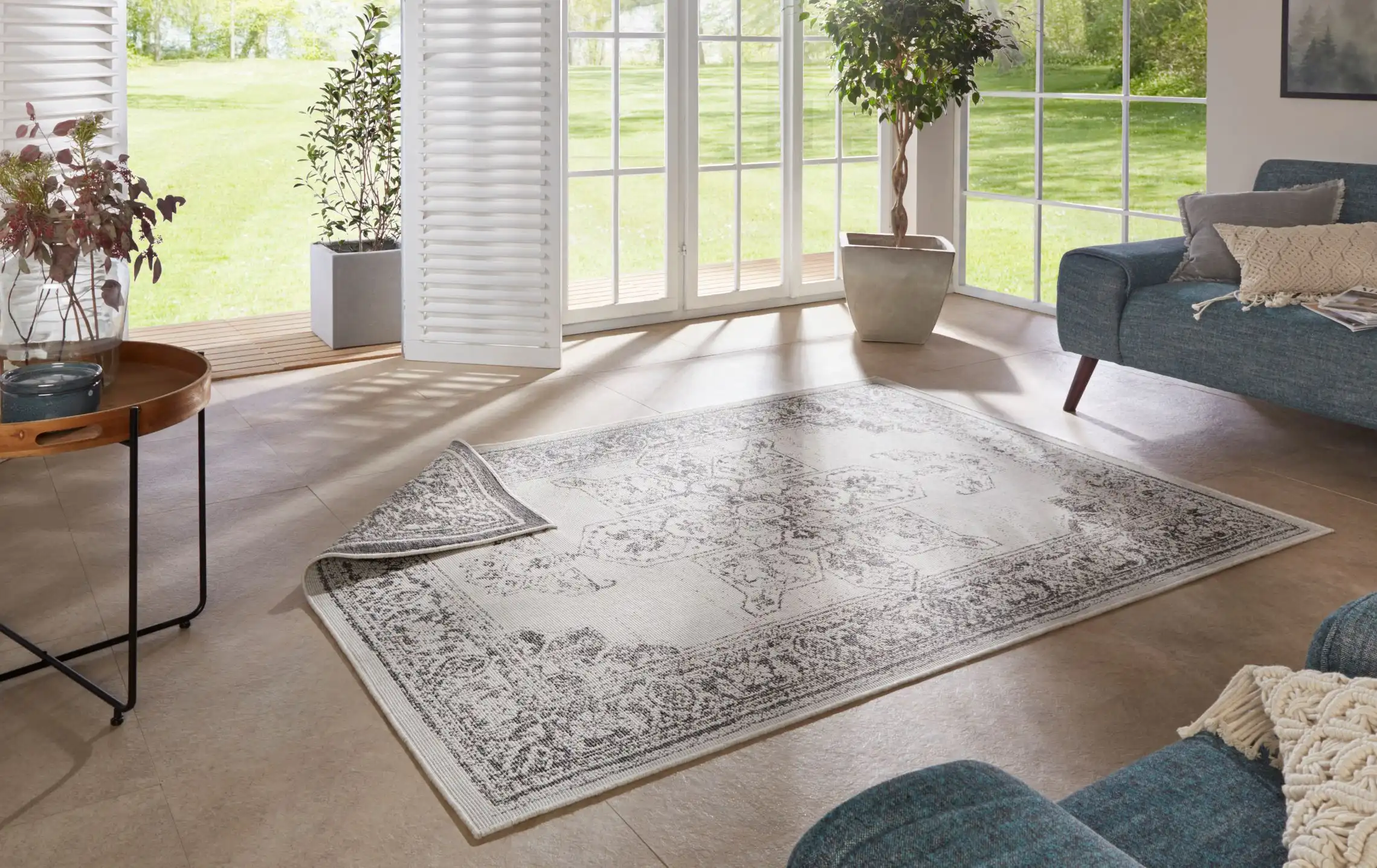 Twin Supreme 104136 Borbon Grey Cream Rug