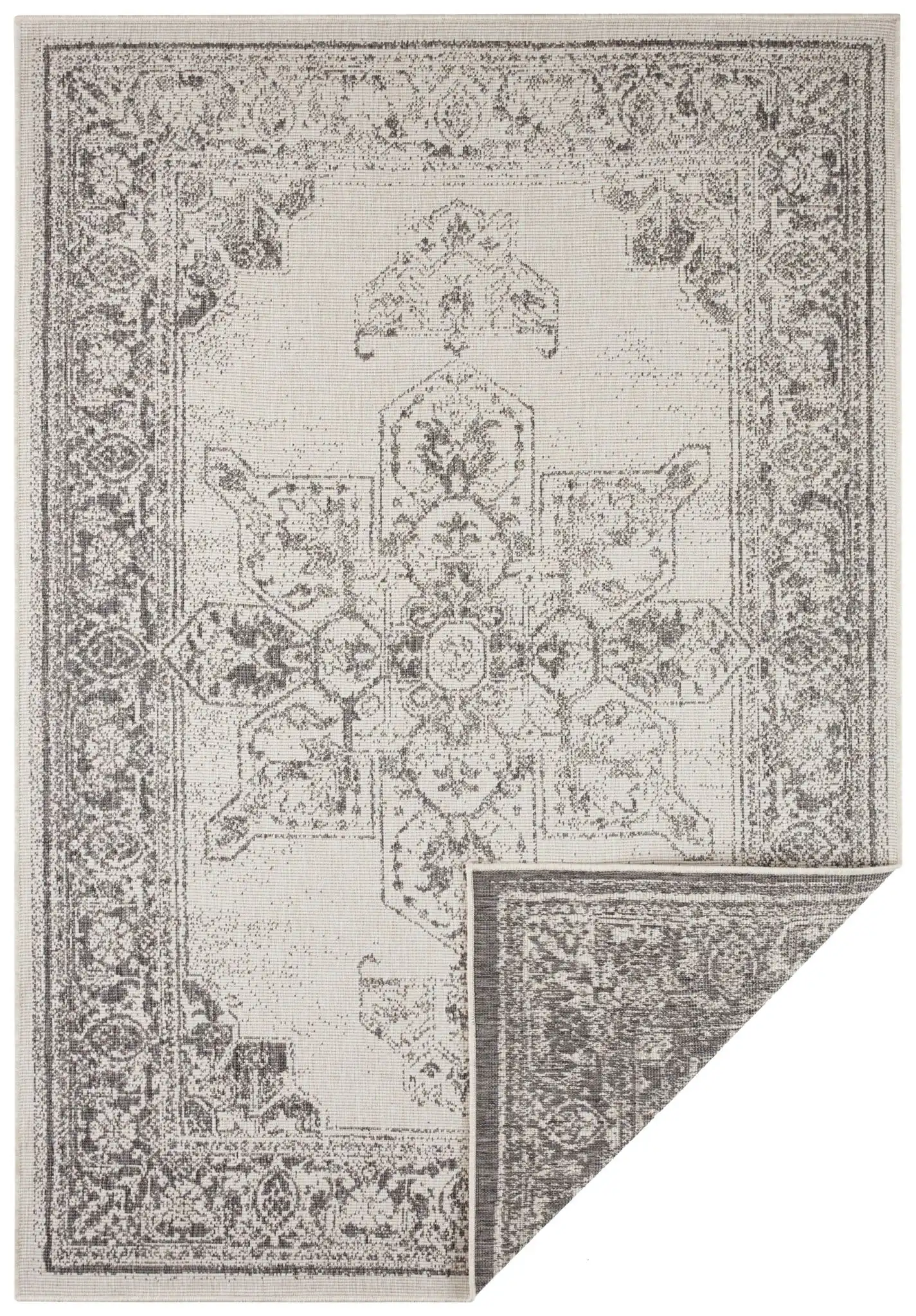 Twin Supreme 104136 Borbon Grey Cream Rug - Image 2