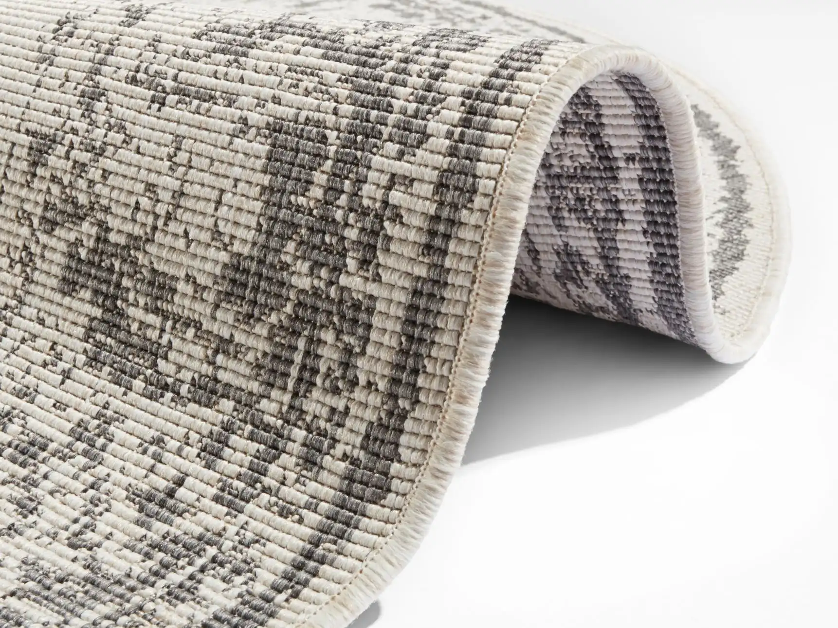 Twin Supreme 104136 Borbon Grey Cream Rug - Image 3