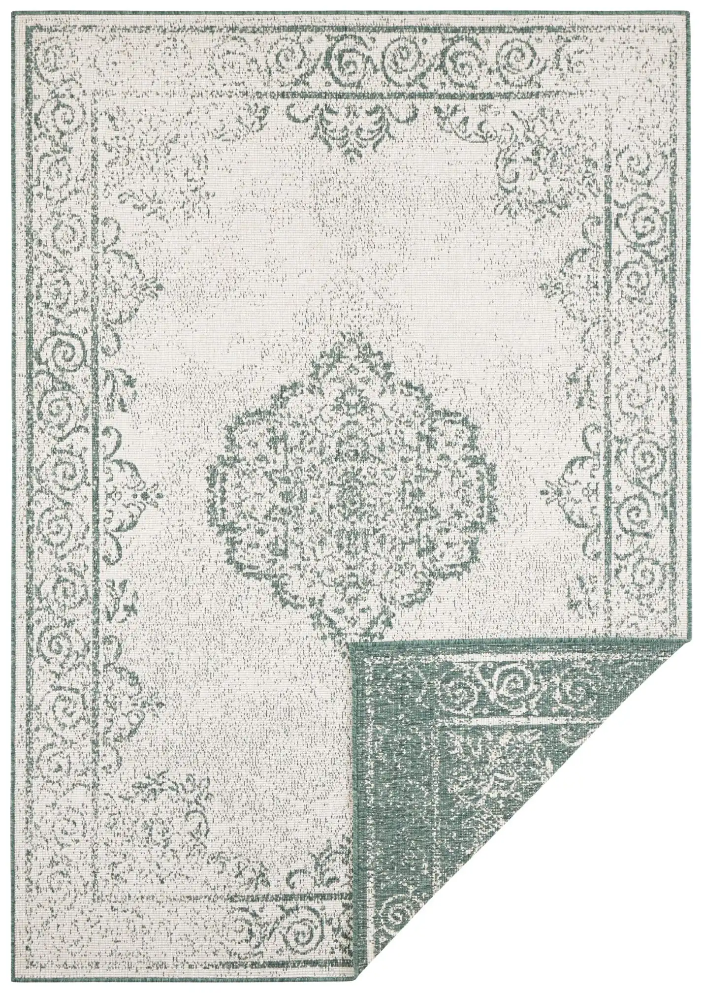 Twin Supreme 103869 Cebu Green Cream Rug - Image 4