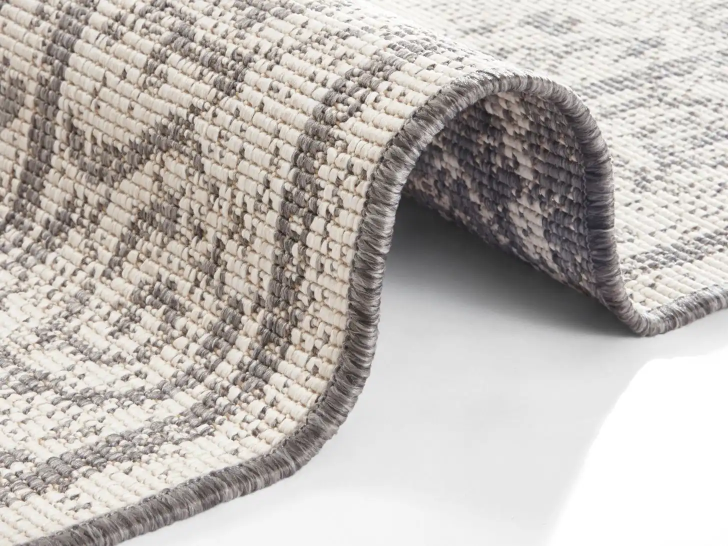 Twin Supreme 103870 Cebu Grey Cream Rug - Image 3