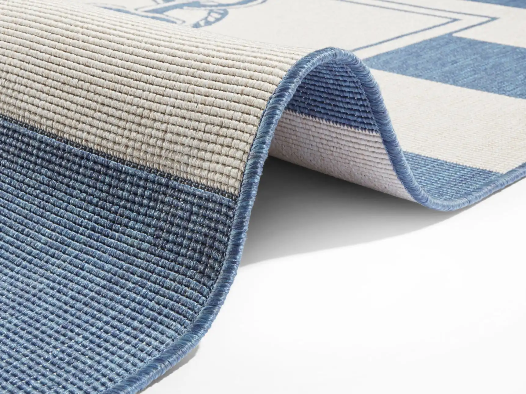 Twin Supreme 104143 Gandara Blue Cream Rug - Image 3
