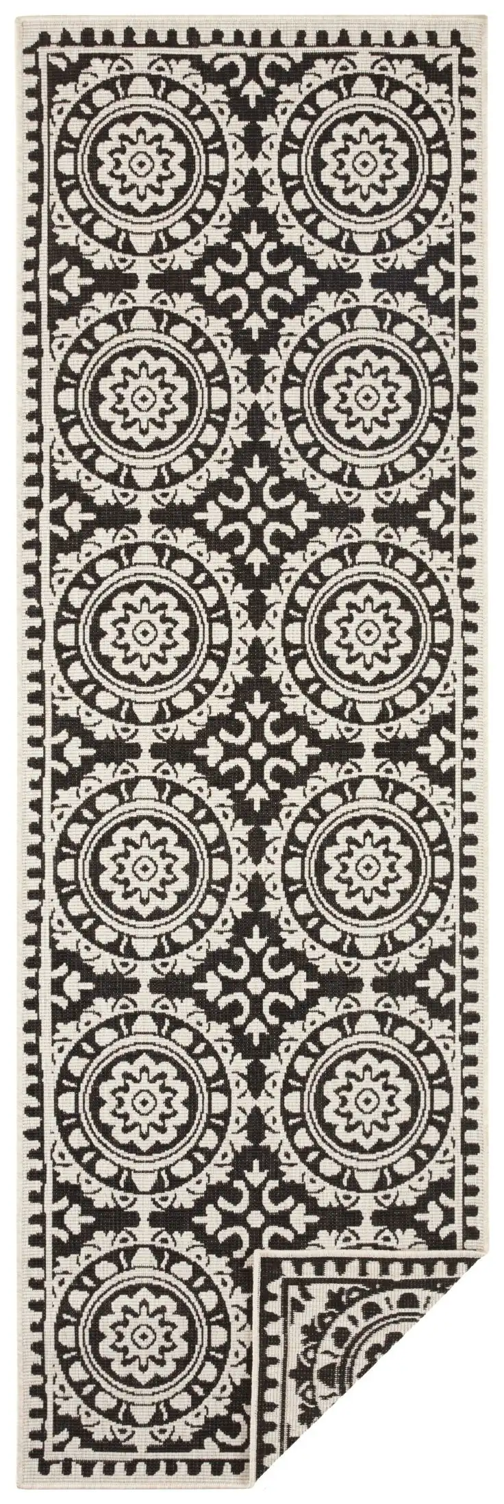 Twin Supreme 104129 Jardin Black Cream Rug - Image 2