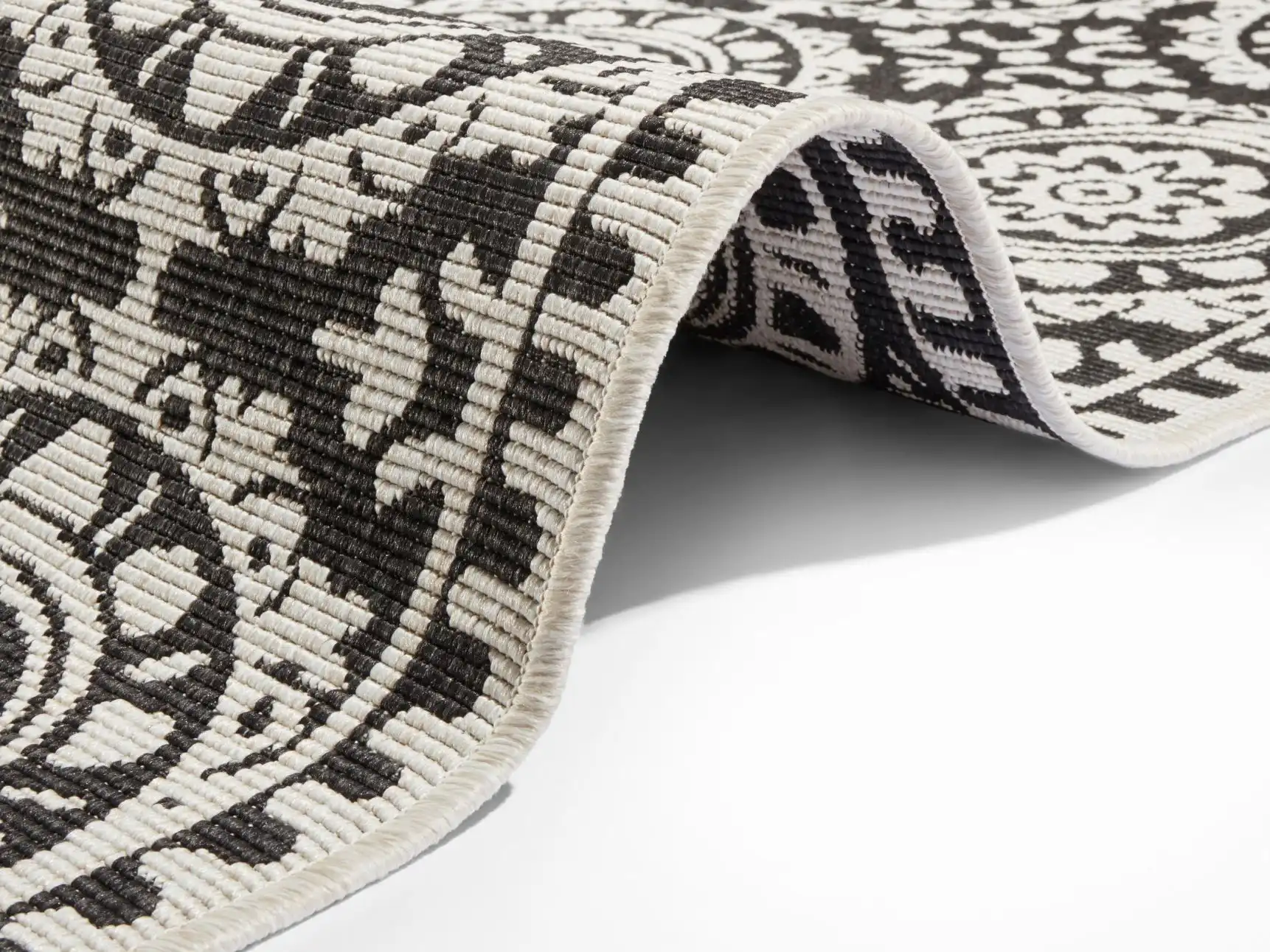 Twin Supreme 104129 Jardin Black Cream Rug - Image 3