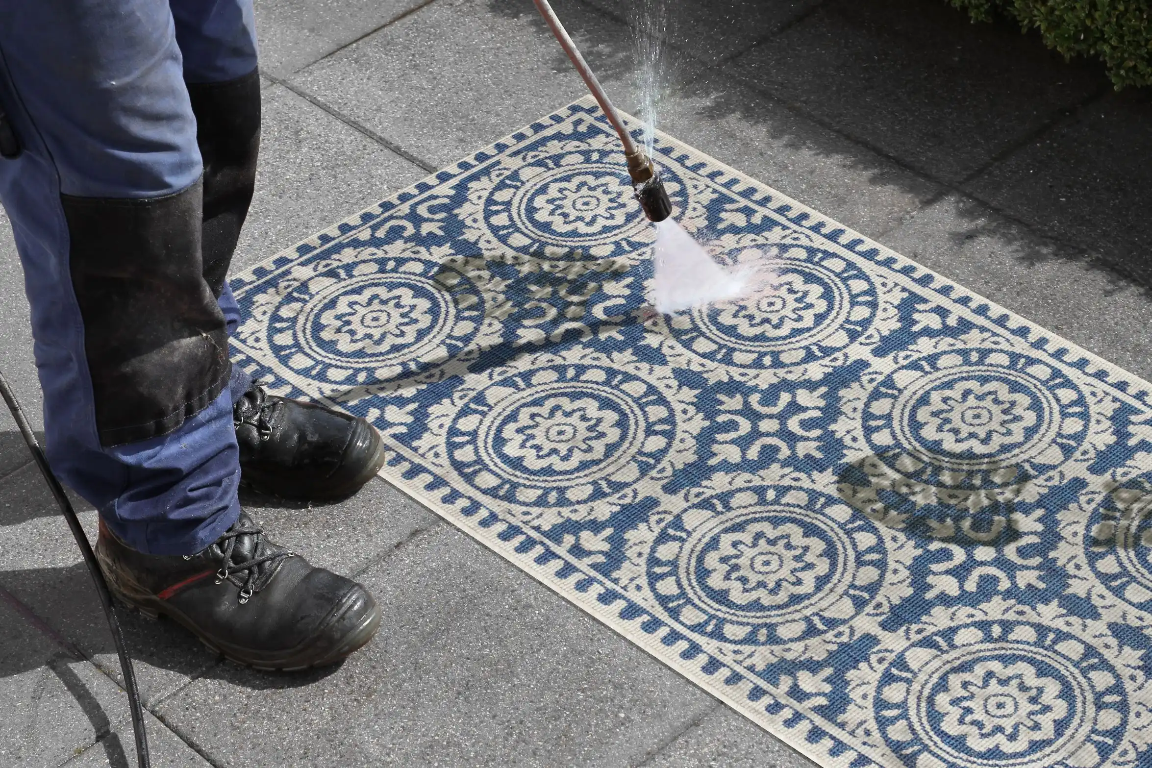 Twin Supreme 104130 Jardin Blue Cream Rug - Image 4