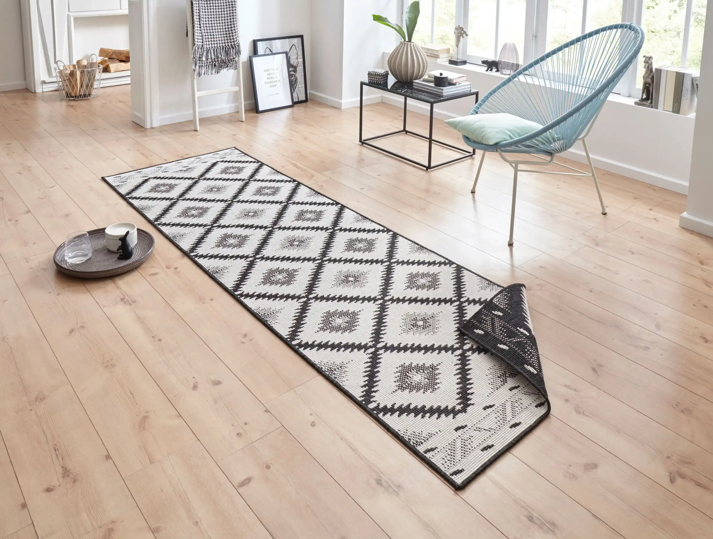 Twin Supreme 103429 Malibu Black Cream Rug - Image 5
