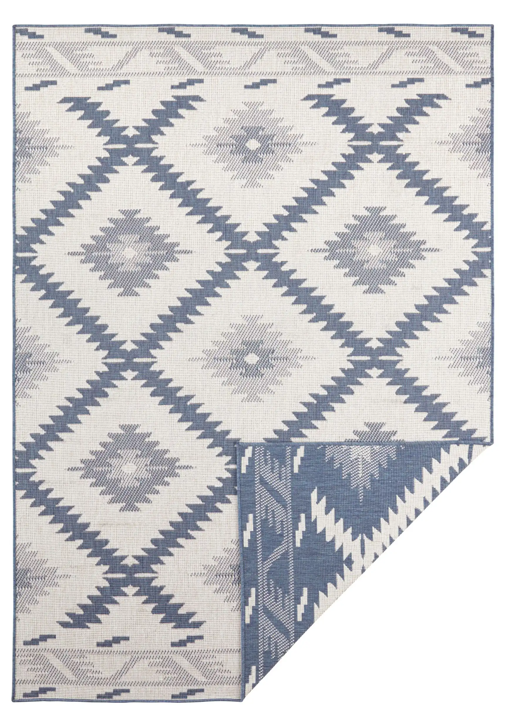 Twin Supreme 103430 Malibu Blue Cream Rug - Image 2