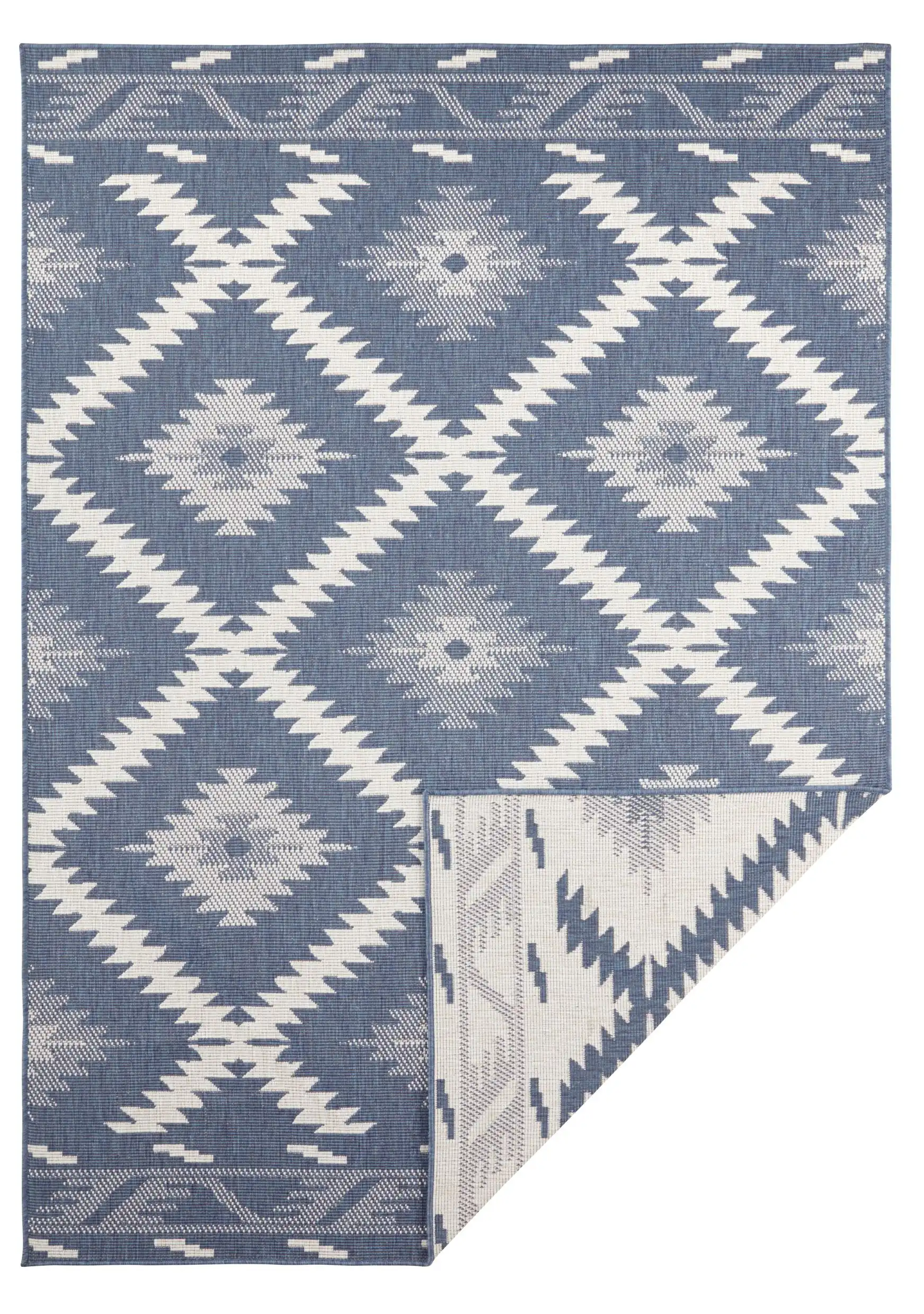 Twin Supreme 103430 Malibu Blue Cream Rug - Image 3