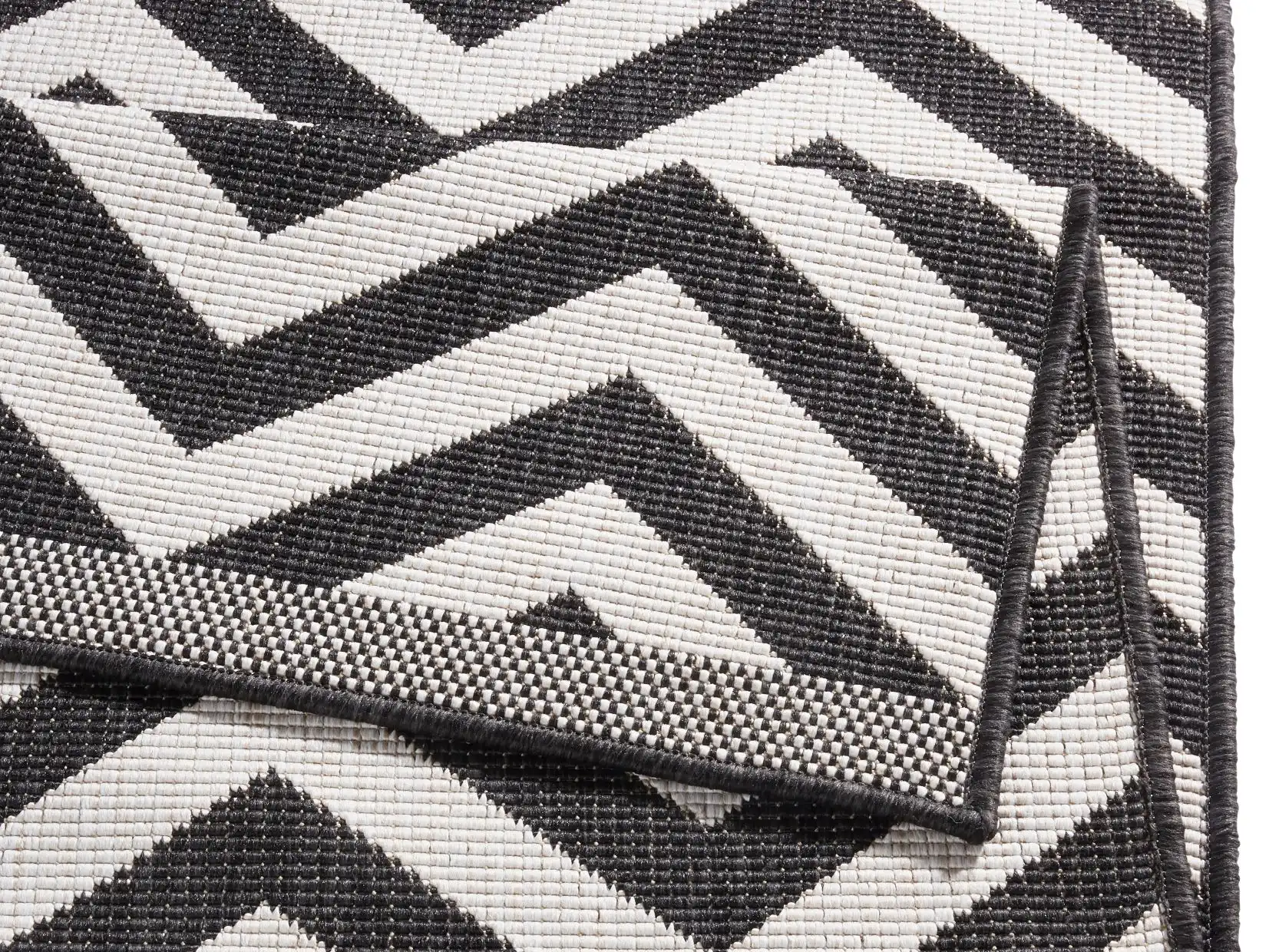 Twin Supreme 103433 Palma Black Cream Rug - Image 4