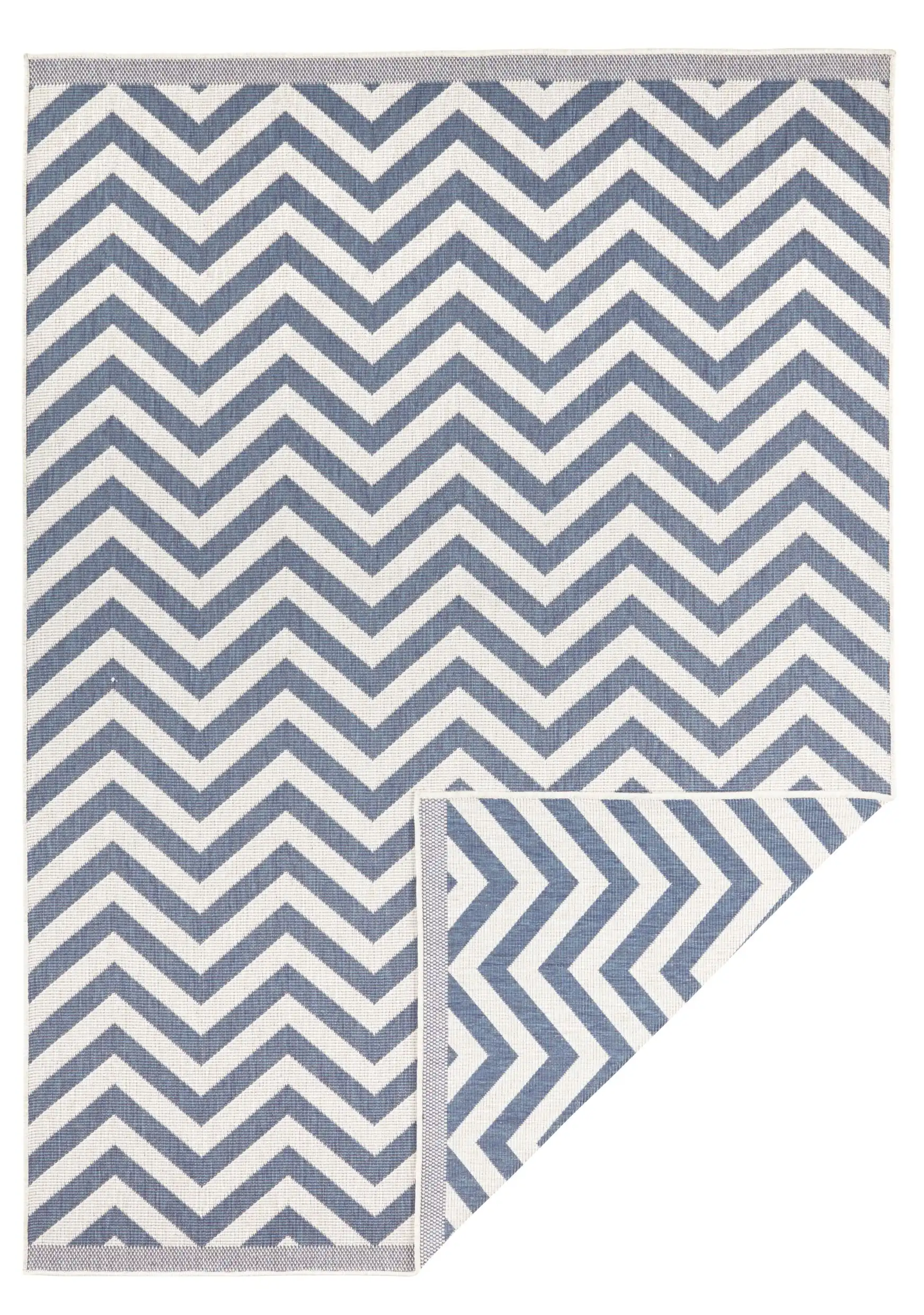 Twin Supreme 103435 Palma Blue Cream Rug - Image 2