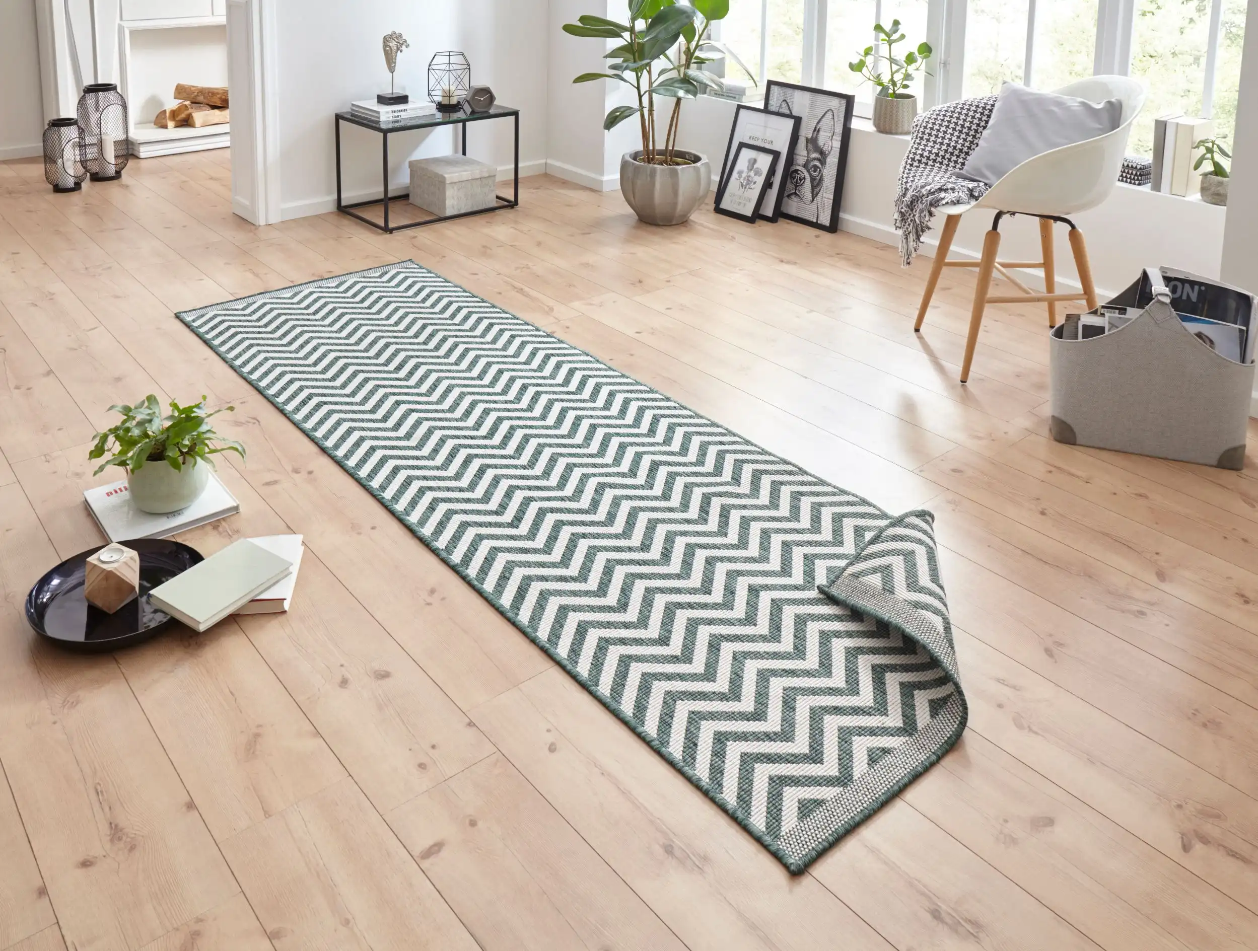 Twin Supreme 103436 Palma Green Cream Rug - Image 4
