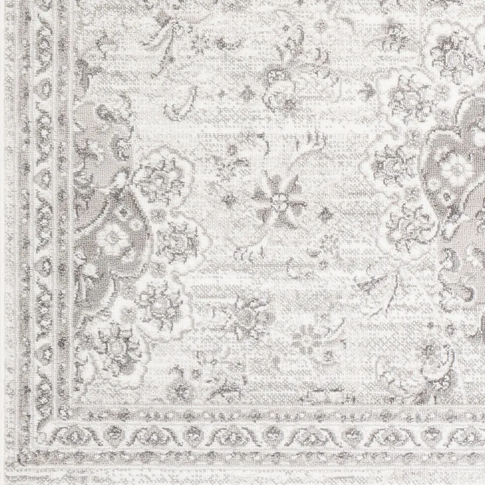 Urmi Vintage Oriental Boho Light Grey Rug - Image 3